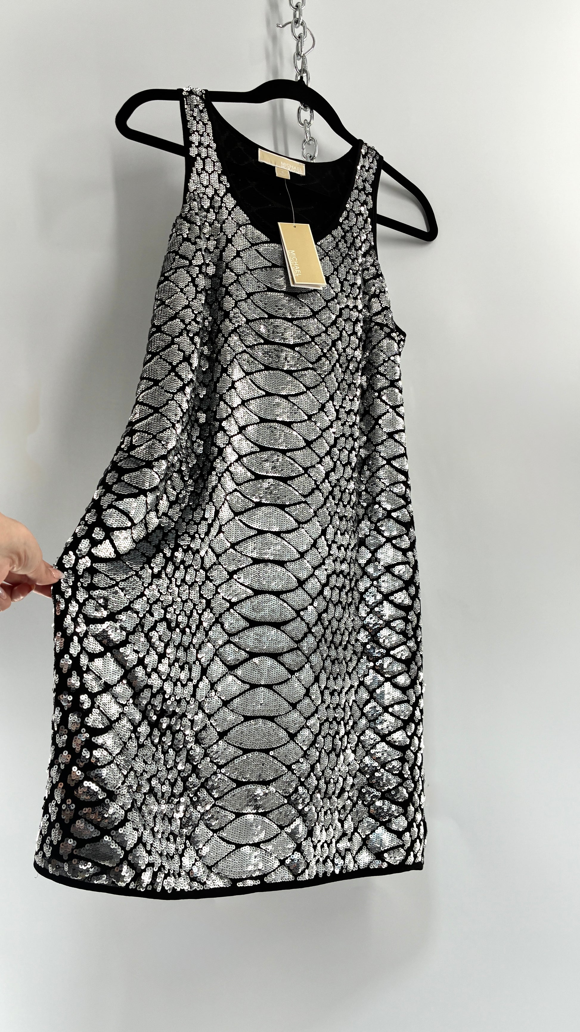 Deadstock Vintage MICHAEL KORS Sequin Mini Dress (Small)