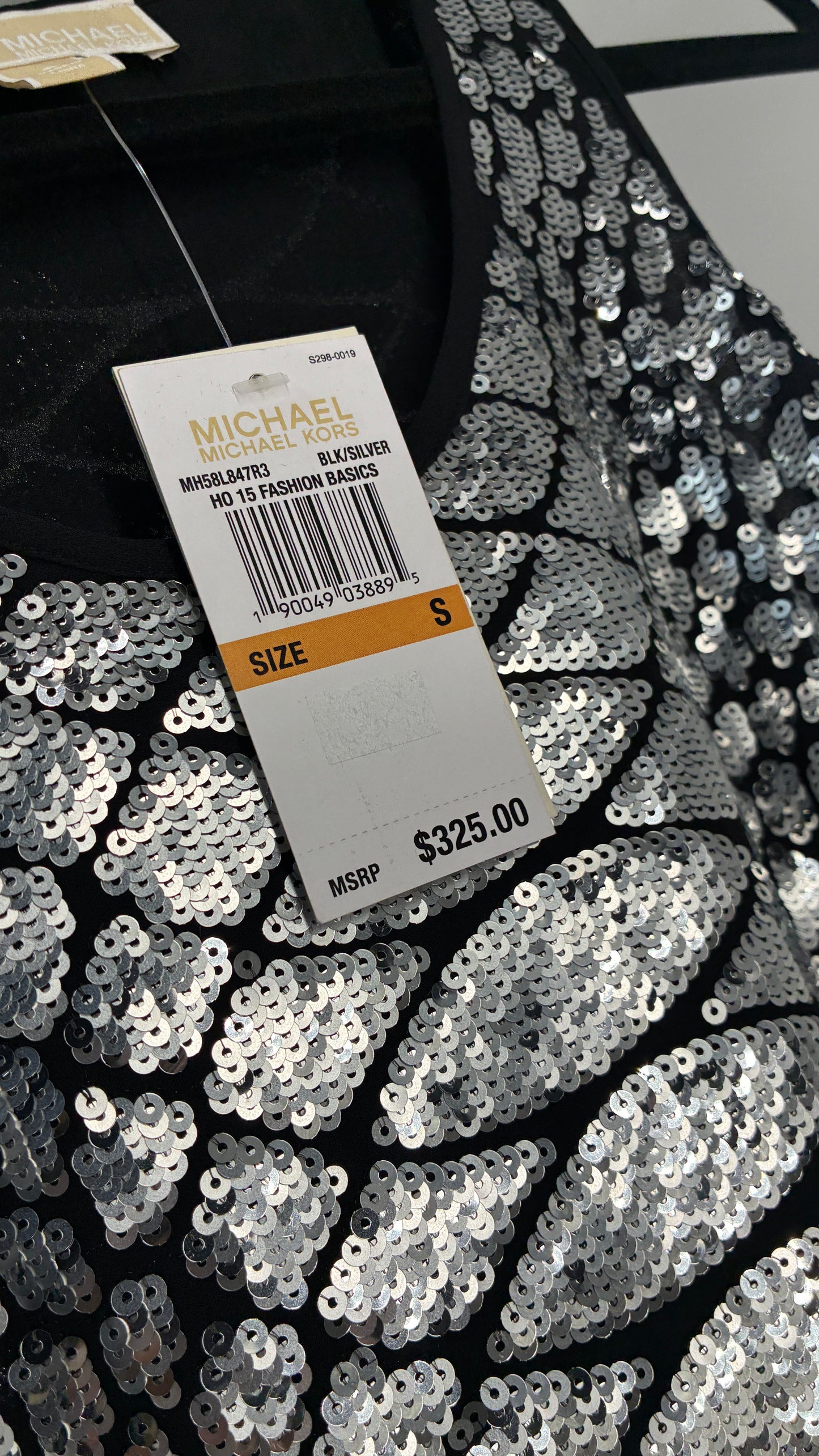 Deadstock Vintage MICHAEL KORS Sequin Mini Dress (Small)