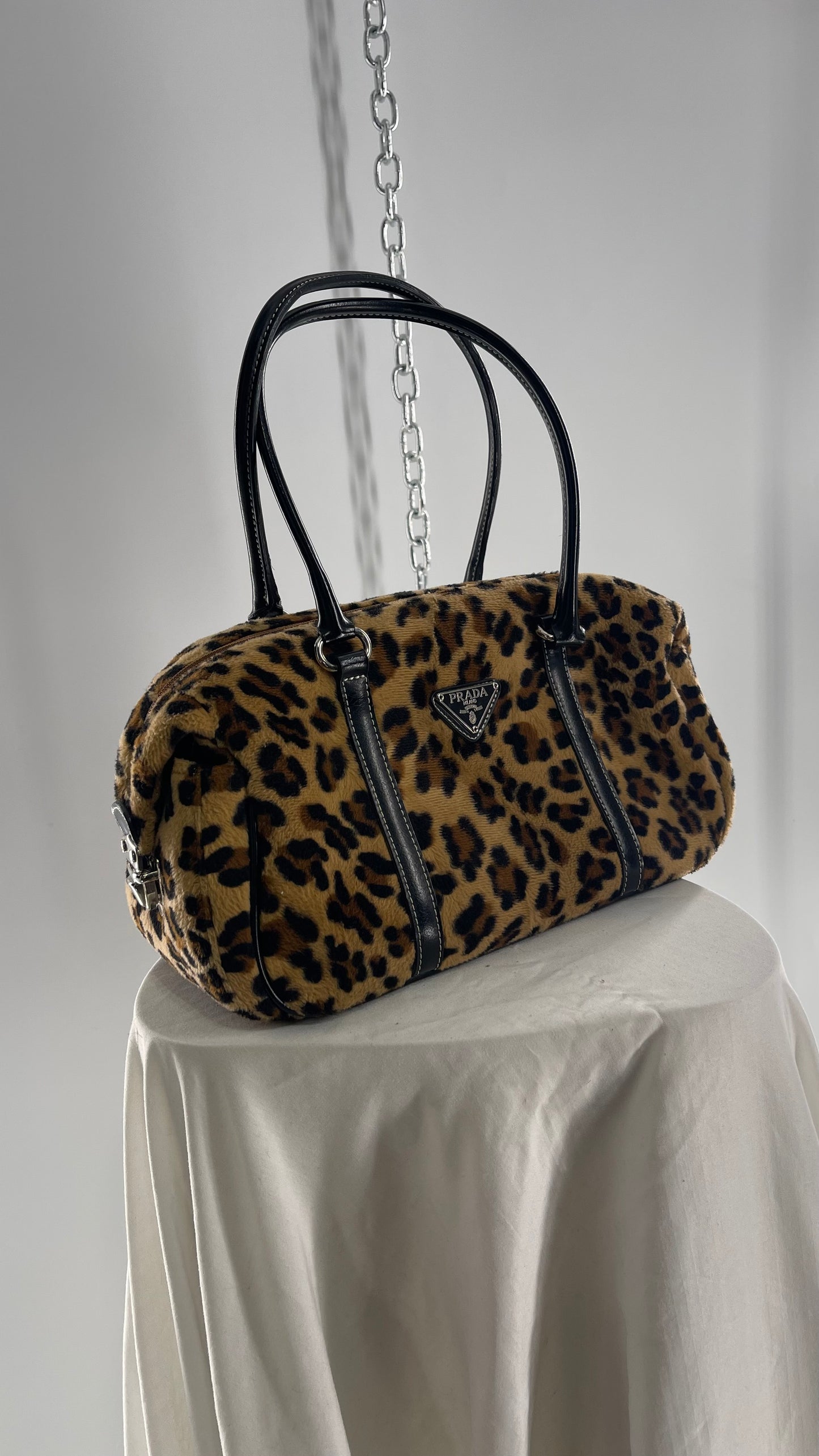 Inauthentic PRADA Vintage Cheetah Printed Fur Bag