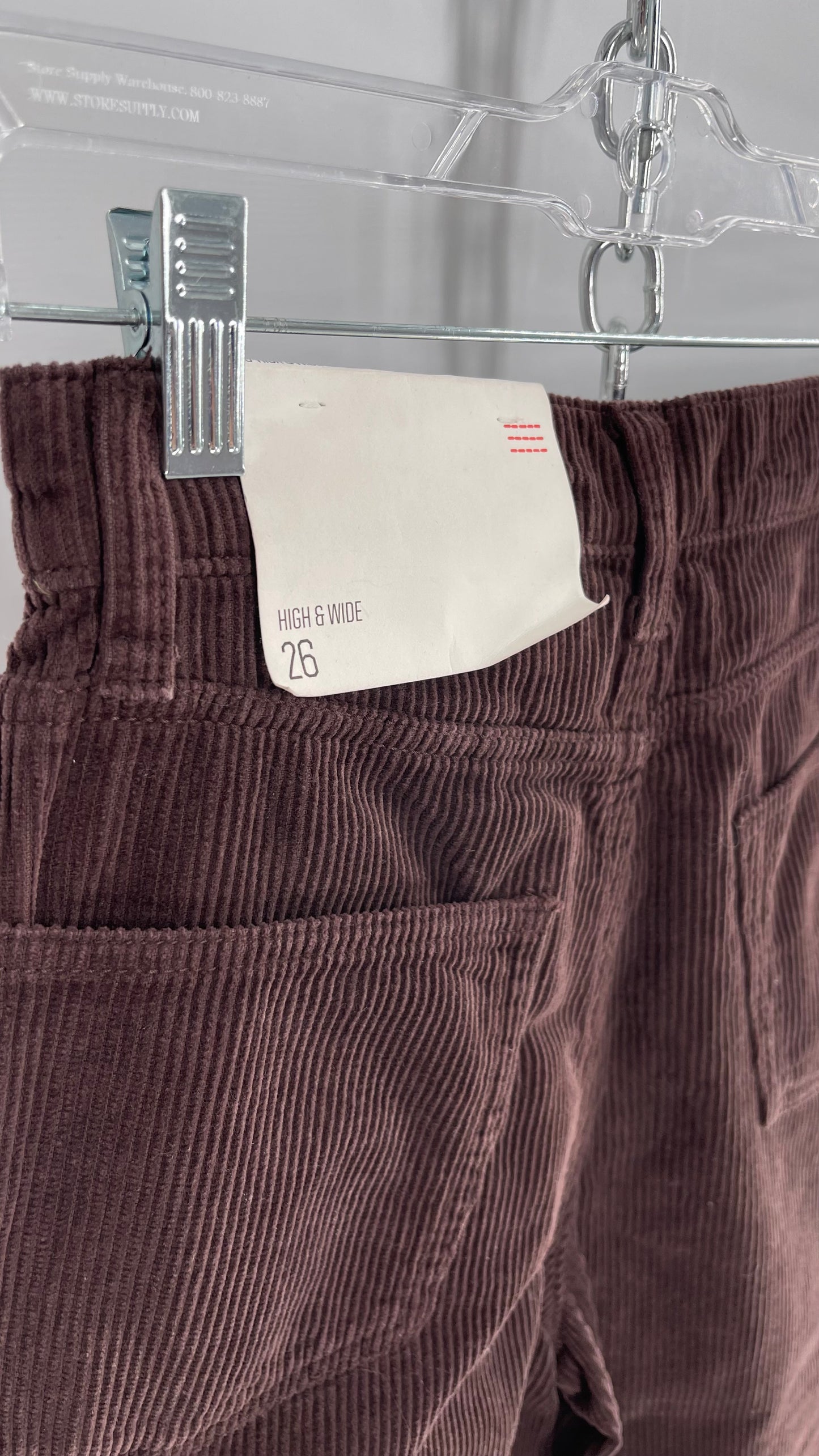 BDG High and Wide Brown Corduroy Baggy Pant with Tags Attached  (26)