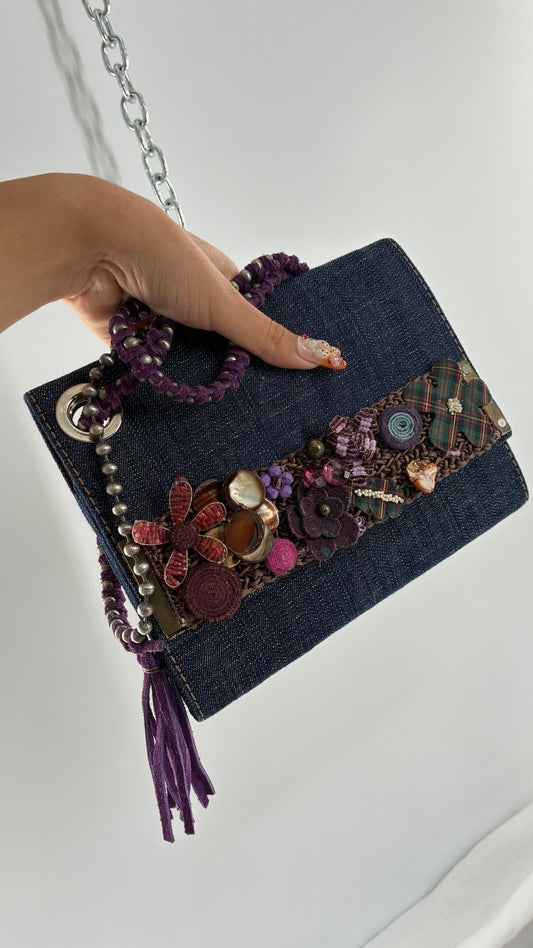 Rare 2000s ZIGI New York Embellished Archival Clutch Bag