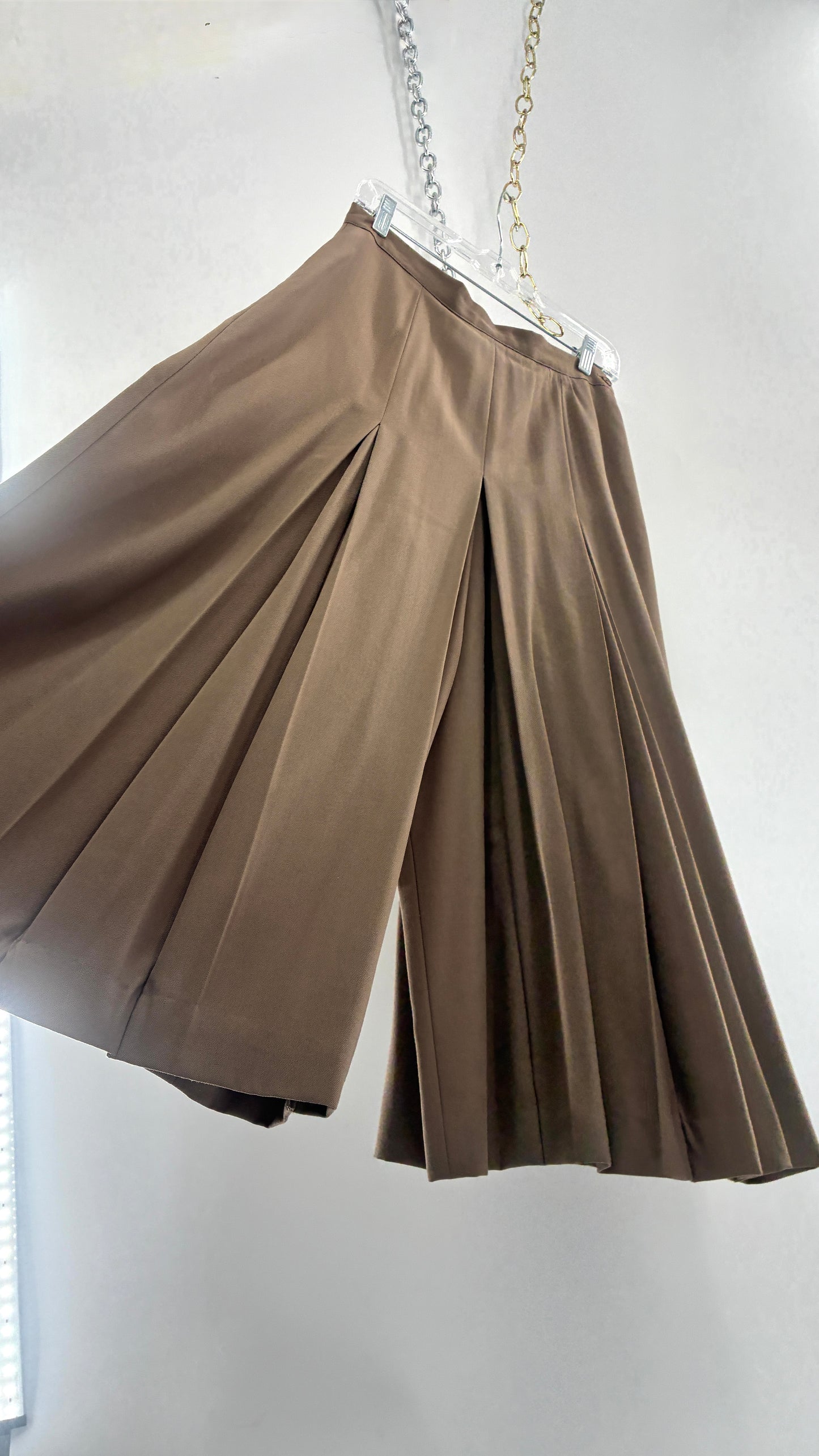 Vintage J’ENVIE SPORT NEW YORK 100% Pure Wool Pleated Wide Leg Culottes (10)