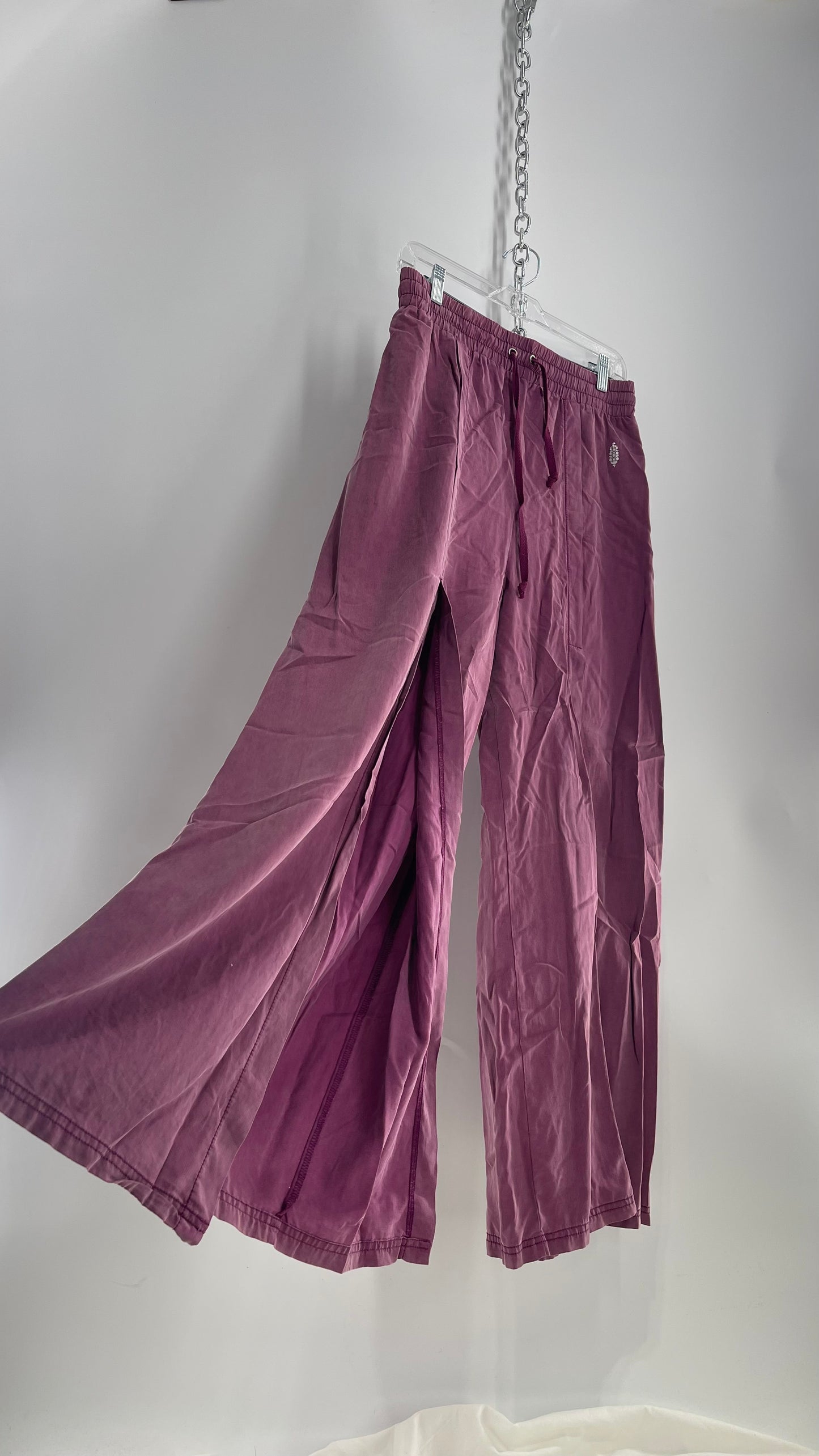 Free People Movement Pink/Purple Baggy Yoga Pant (Small)