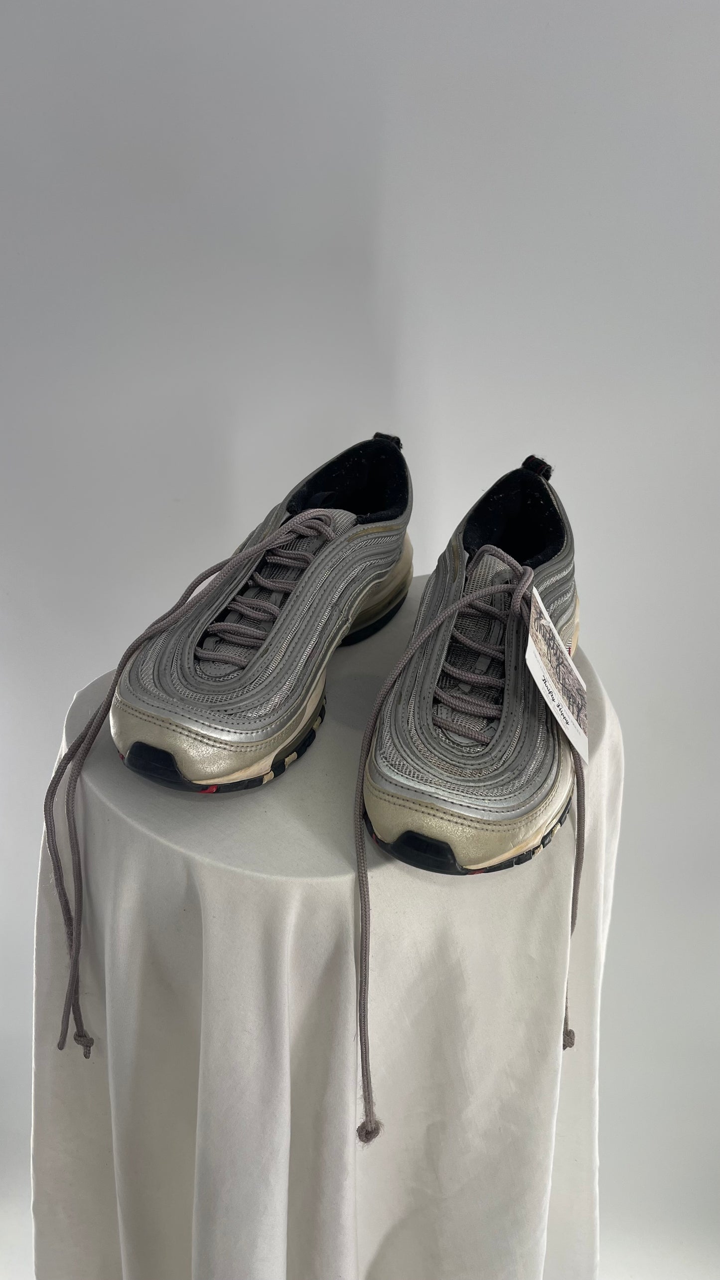 Vintage Worn Nike Air Max 1997 Silver Bullet (5Y)