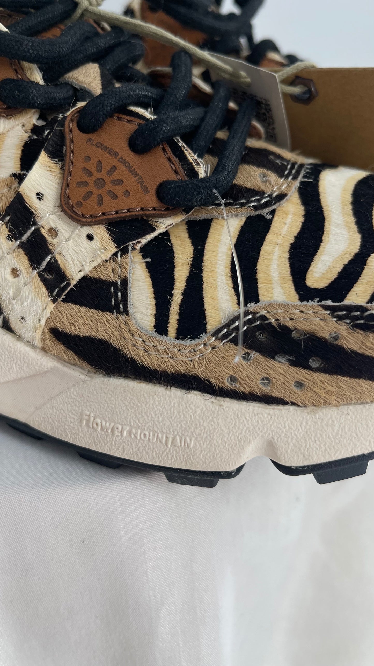 Flower Mountain X Free People Cow Hide Mixed Animal Print Sneakers with Tags Attached (7)