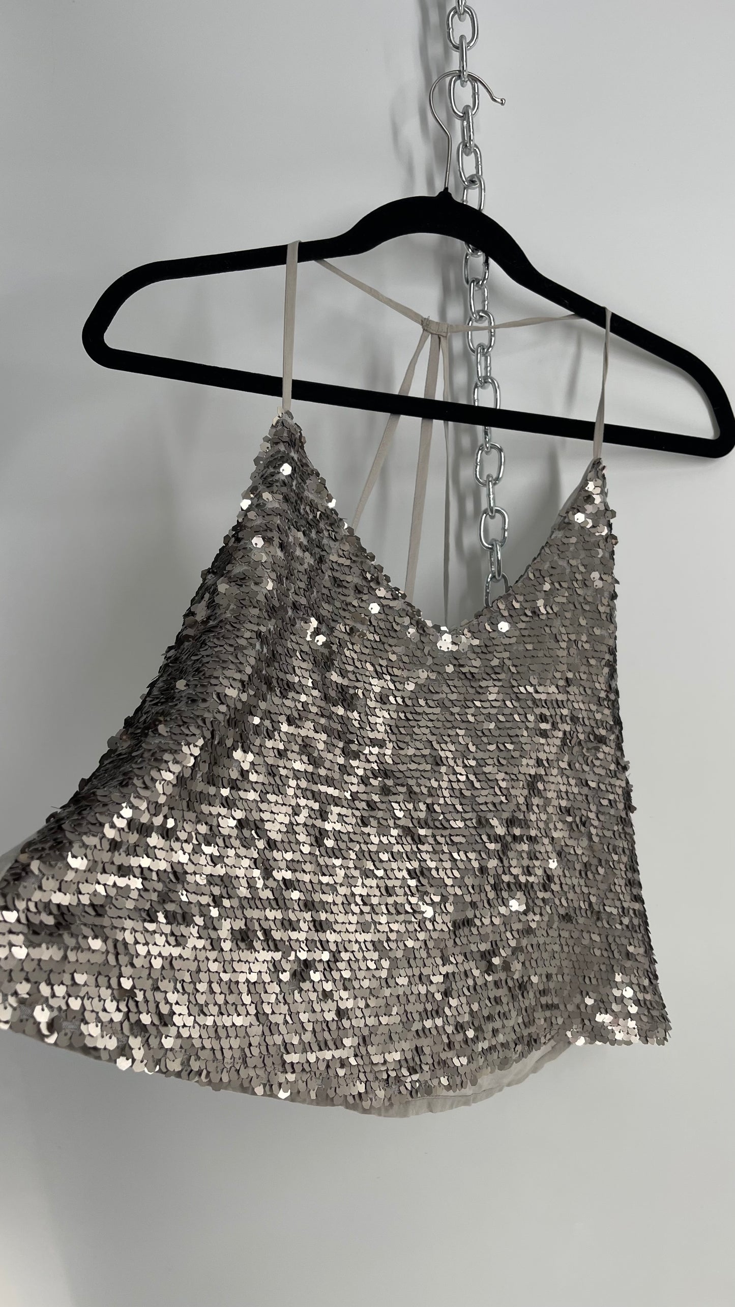 Silver Sequin Tank (Small)