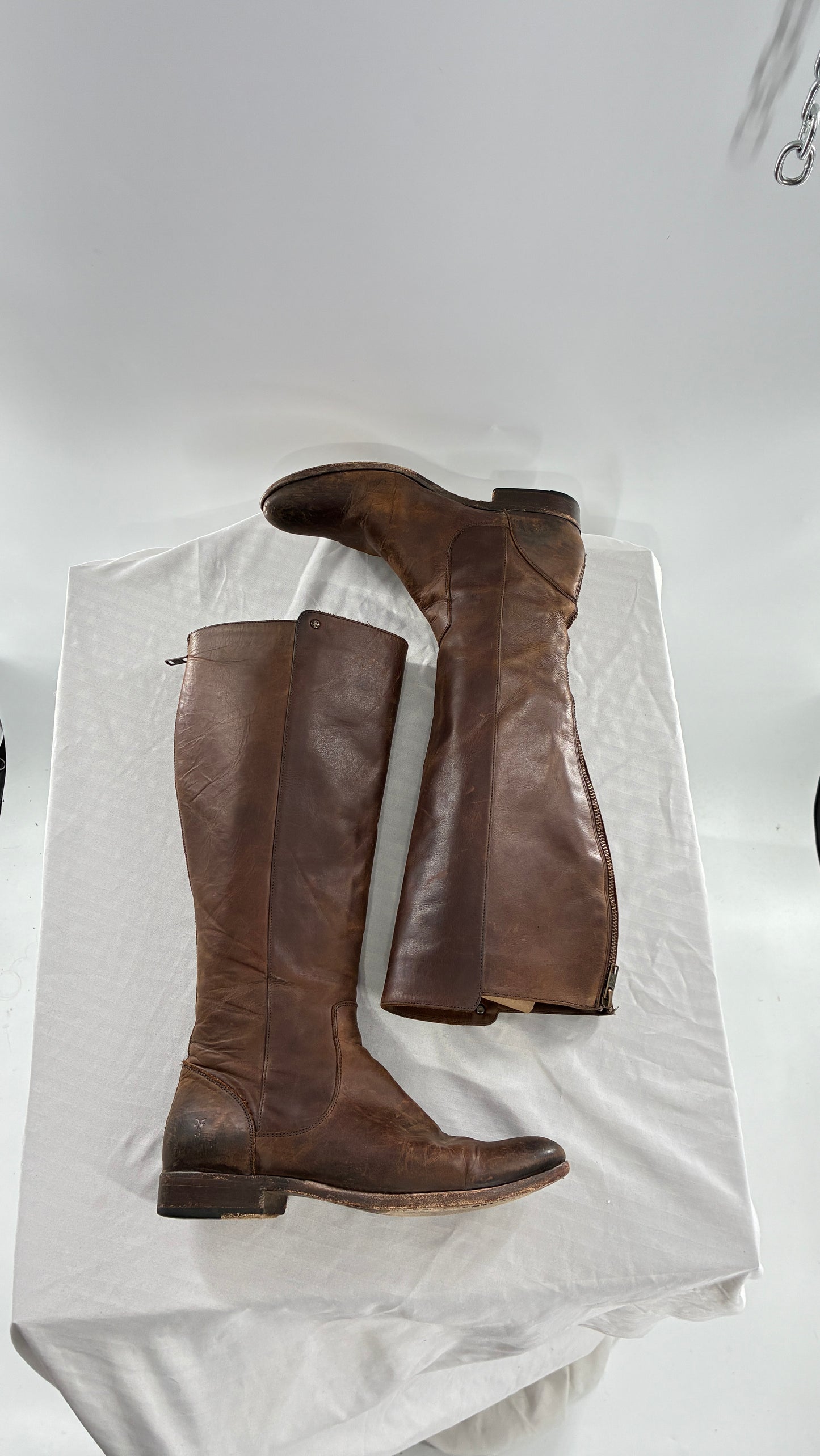 Vintage Distressed FRYE Riding Boots Made in Mexico (8)