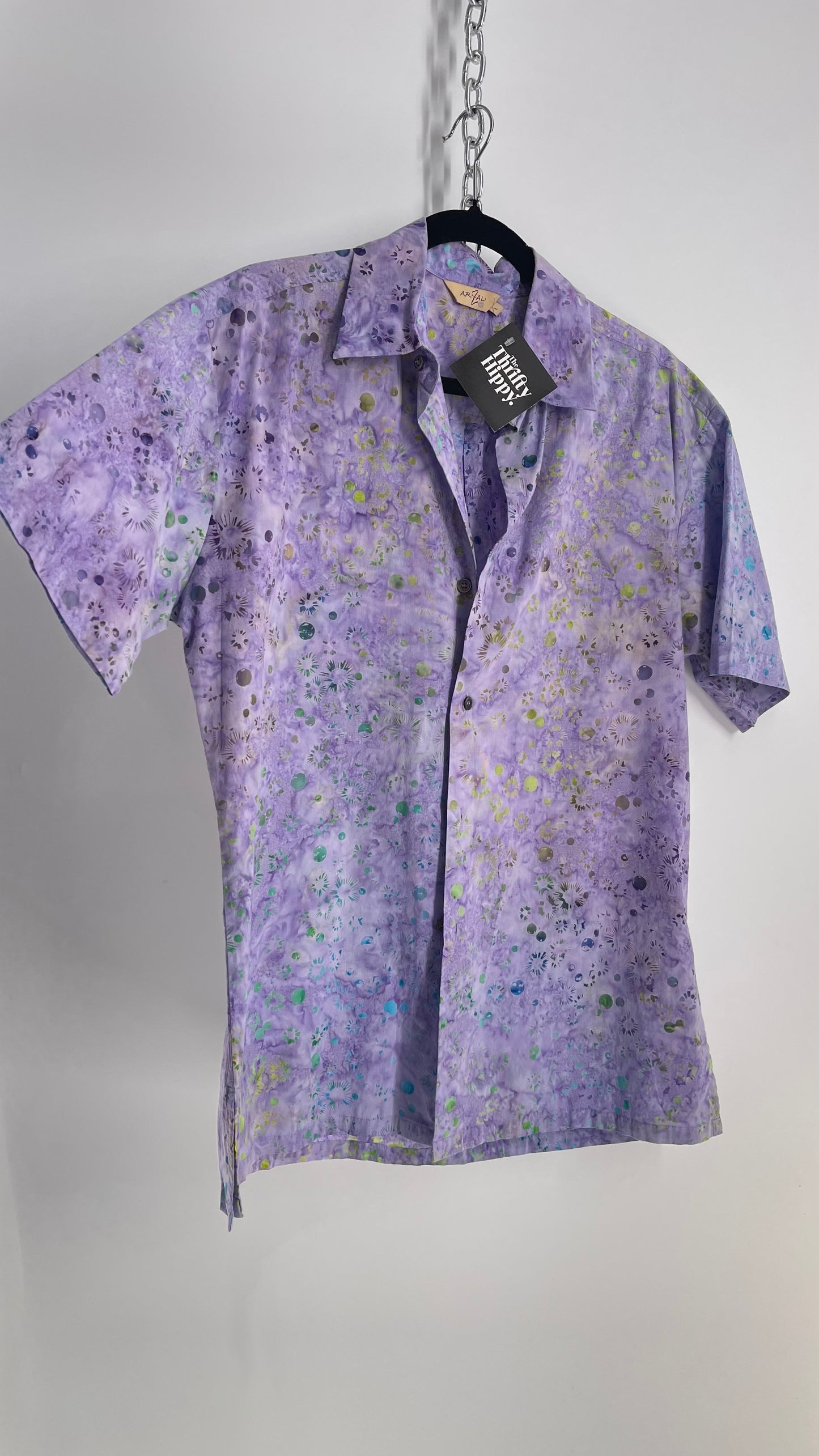 Vintage Men’s Purple Button Up  (Large)