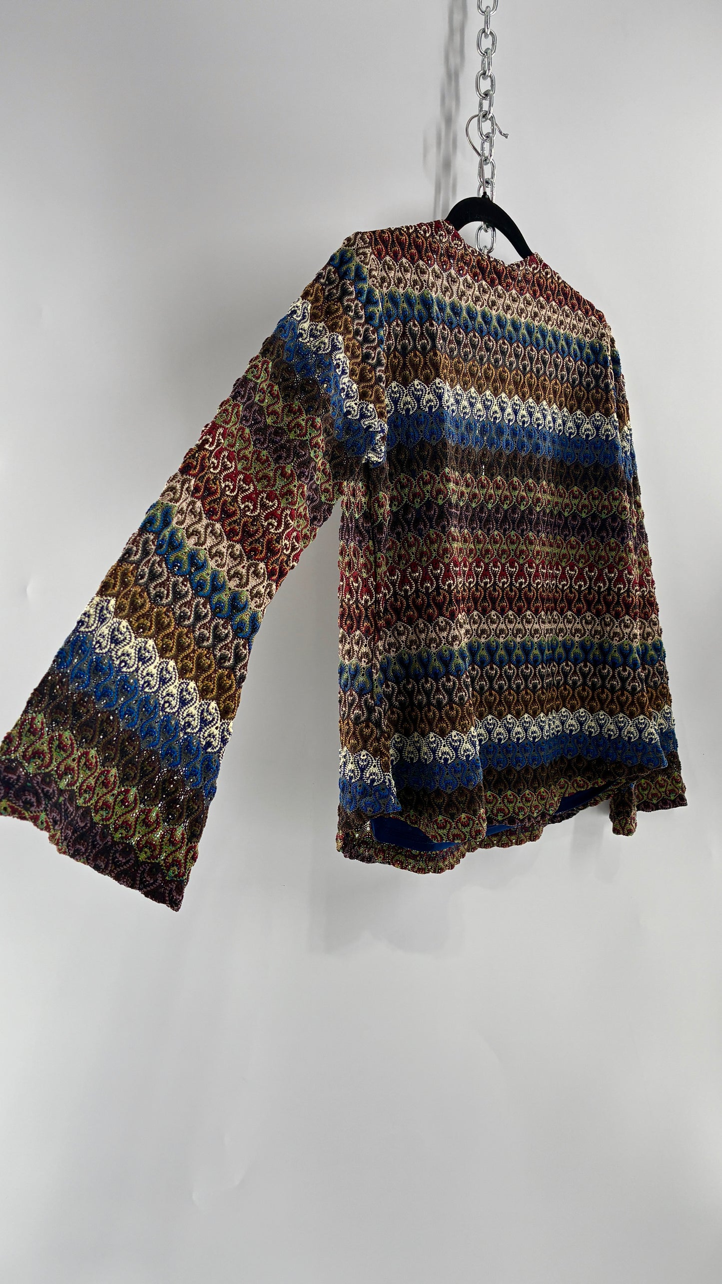 Vintage VENEZIA JEANS Knit Bell Sleeve Blouse (14/16)