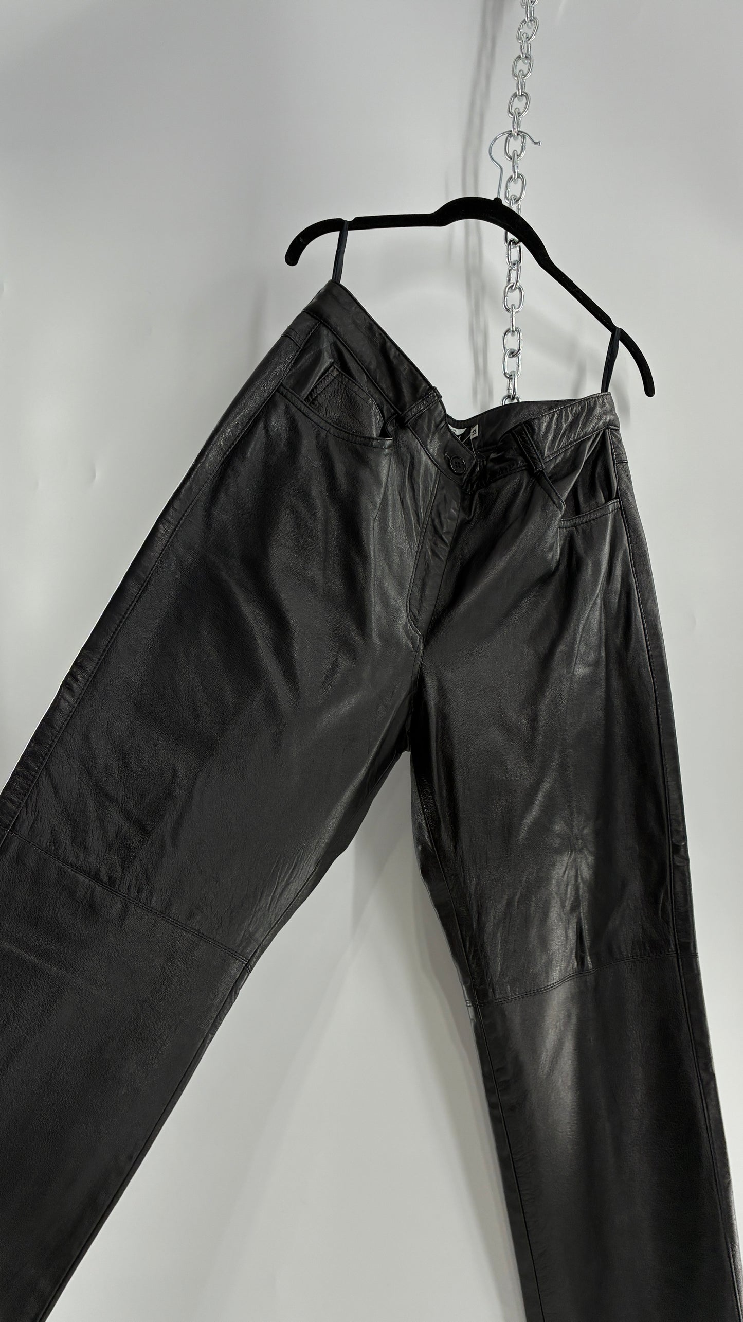 Vintage J. Percy for Marvin Richards Black Leather Pants (12)