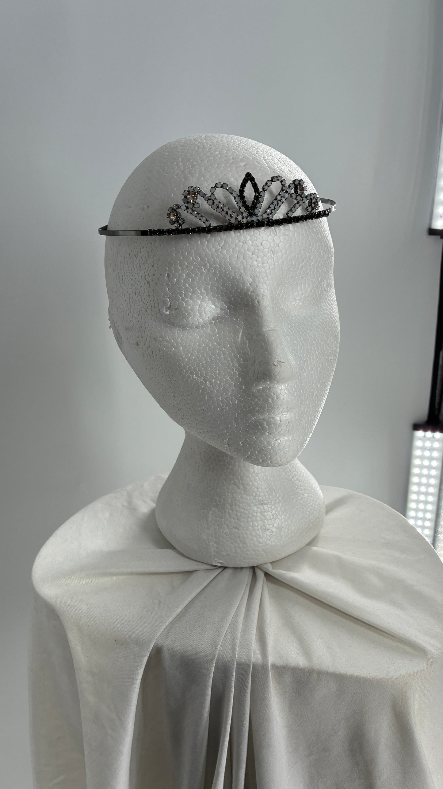 Free People Metal Rhinestone Tiara Headband