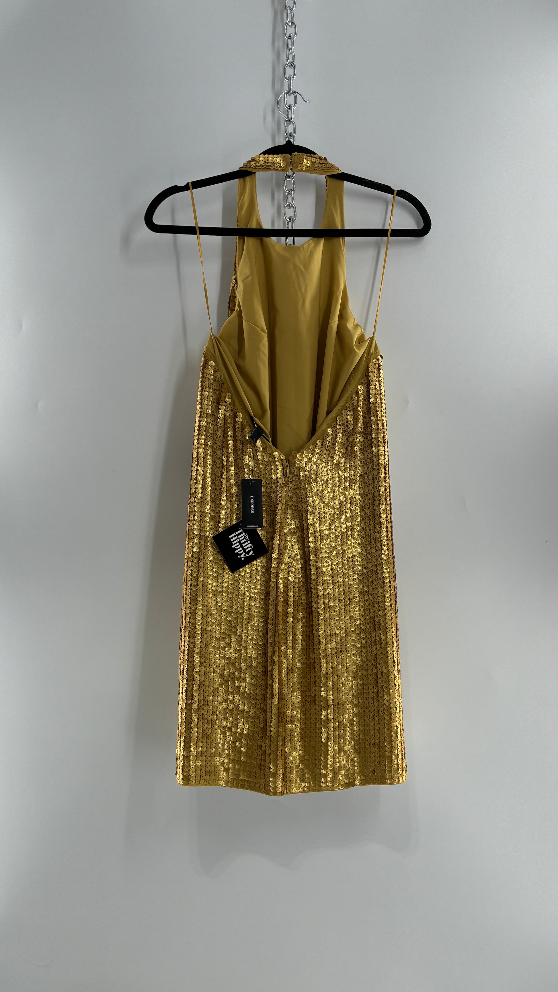 express beaded dress Vintage Beaded Dress (Express 1990's) Women's Size 7 Black