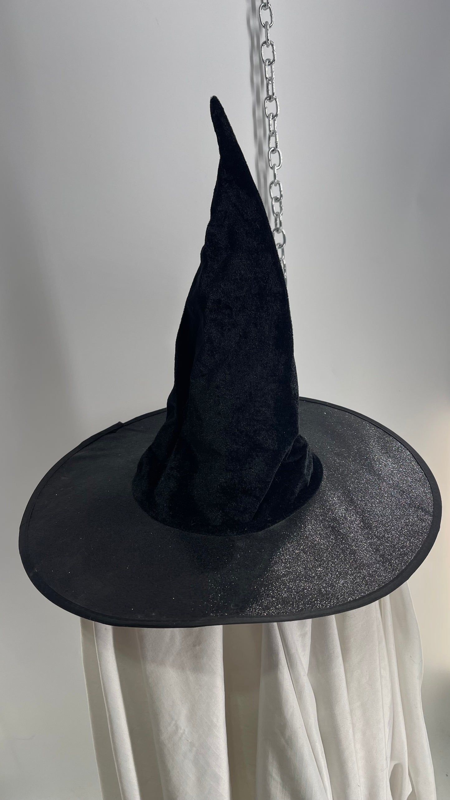 Black Glitter Witch Hat