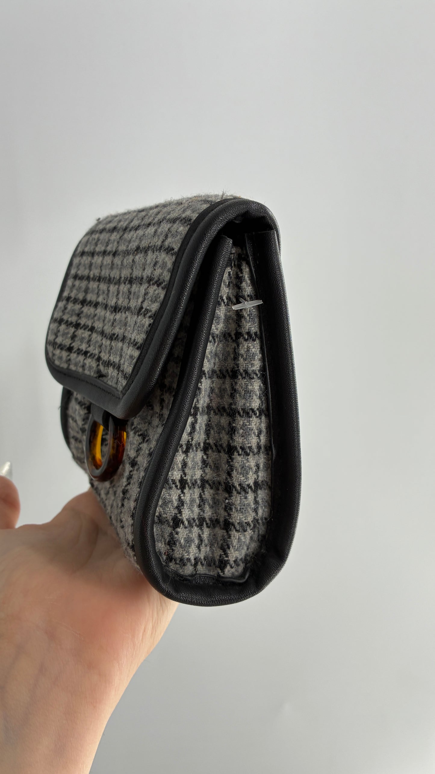 Woven Plaid Belt Bag