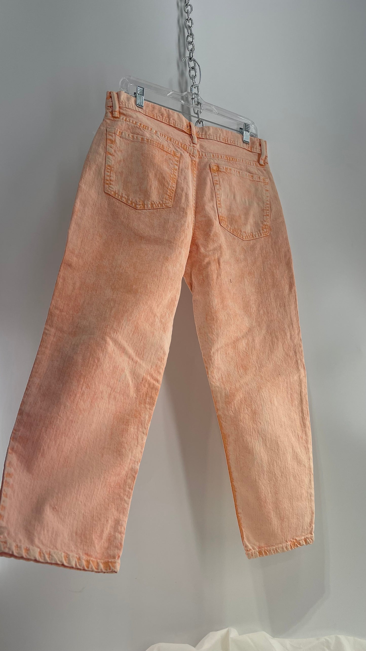 BDG Acid Wash Orange Jeans (31)