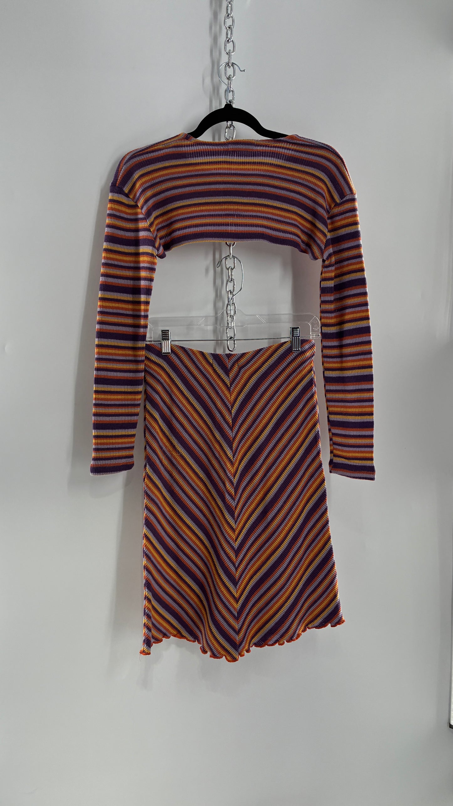 Vintage By-Ven Knit Skirt and Shrug Set (Small)