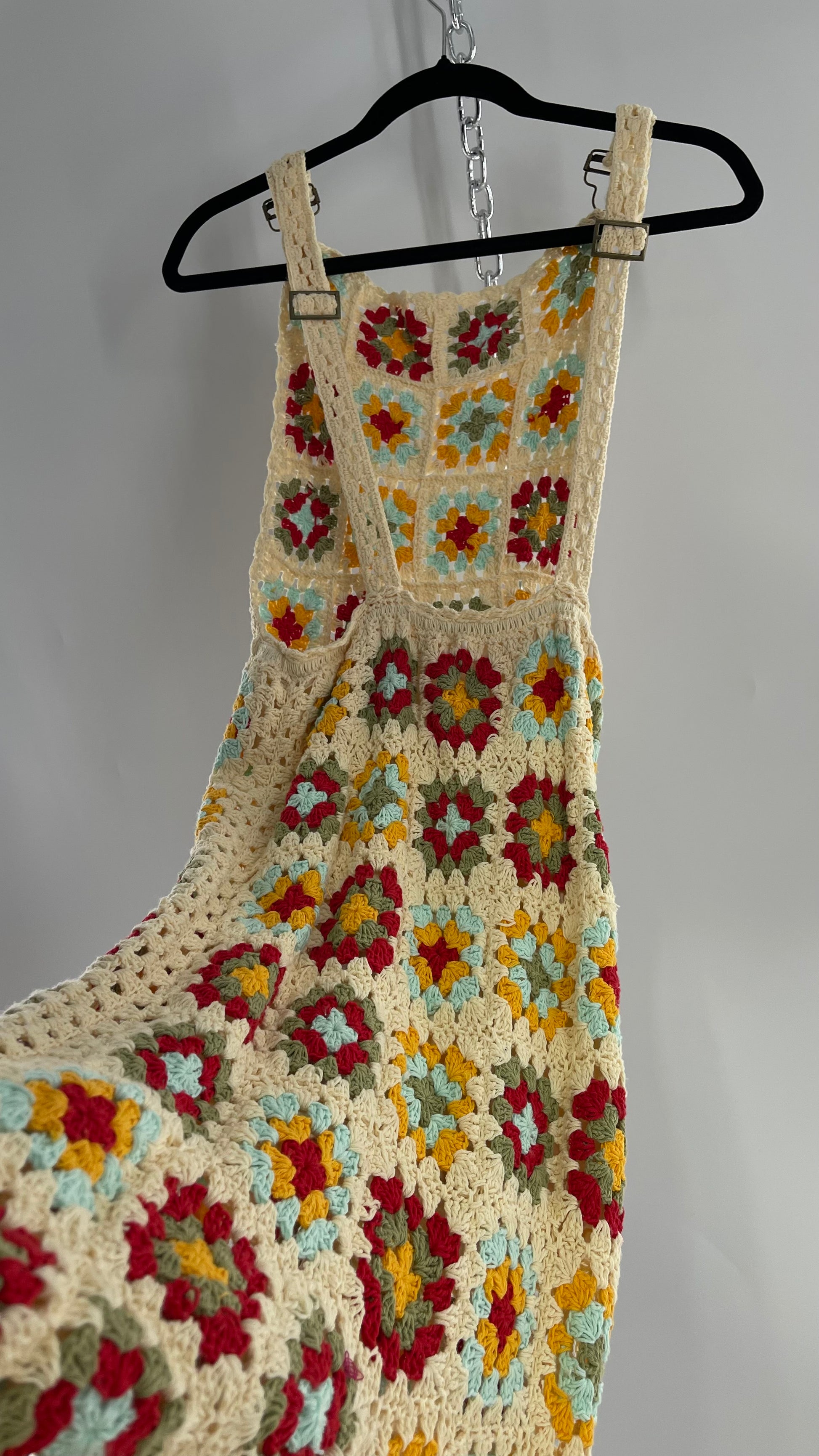 Free People Flook Beige Heavy Weight Crochet Granny Patchwork Overall The Thrifty Hippy Free People Flook Beige Heavy Weight Crochet Granny Patchwork Overall The Thrifty Hippy