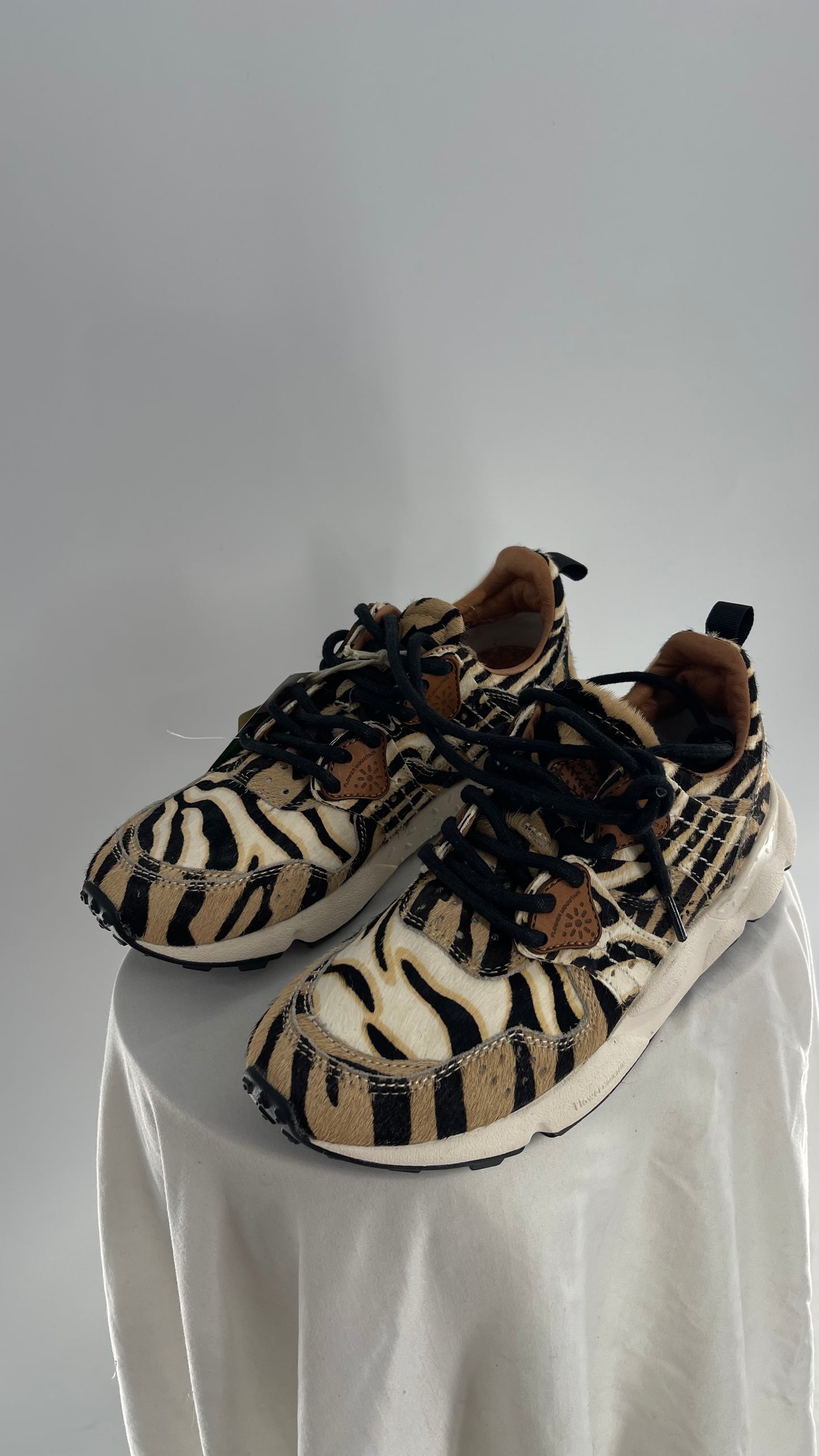 Flower Mountain X Free People Cow Hide Mixed Animal Print Sneakers with Tags Attached (7)