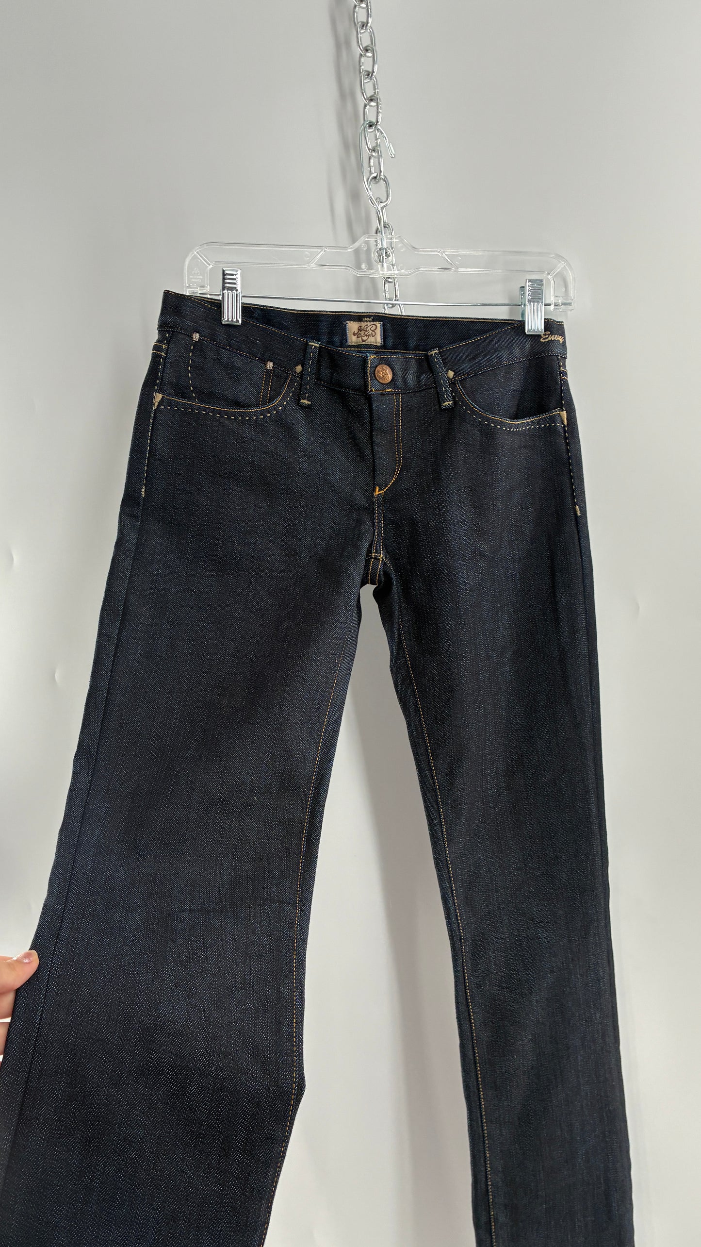 Vintage GOLD SIGN Dark Wash Low Rise Jeans (26)