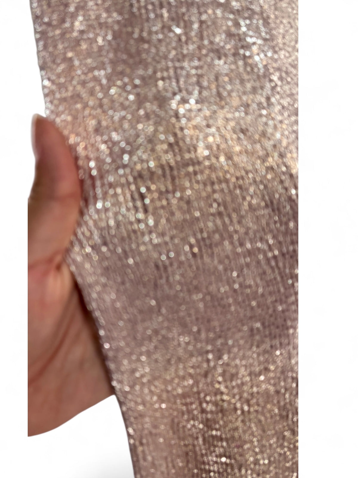 CALVIN KLEIN Nudish Pink Shimmer Sheen Mermaid Dress (10)