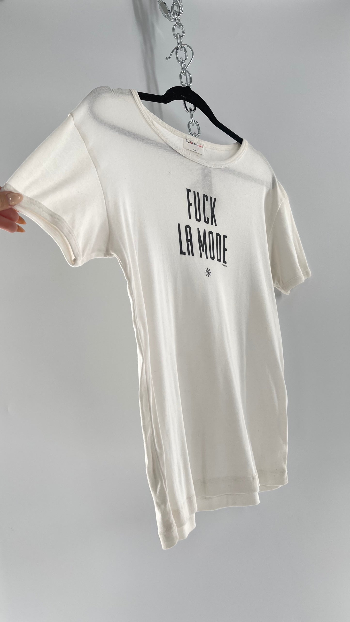 Deadstock Vintage Fuck La Mode T Shirt with Tags Attached (Large)
