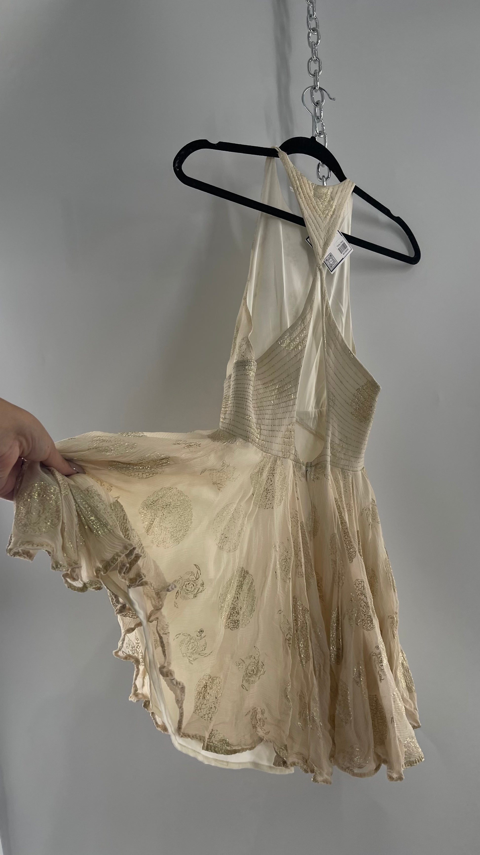 Kimchi Blue Off White Delicate, Romantic Open Back Off White Crimped D The Thrifty Hippy Kimchi Blue Off White Delicate, Romantic Open Back Off White Crimped D The Thrifty Hippy