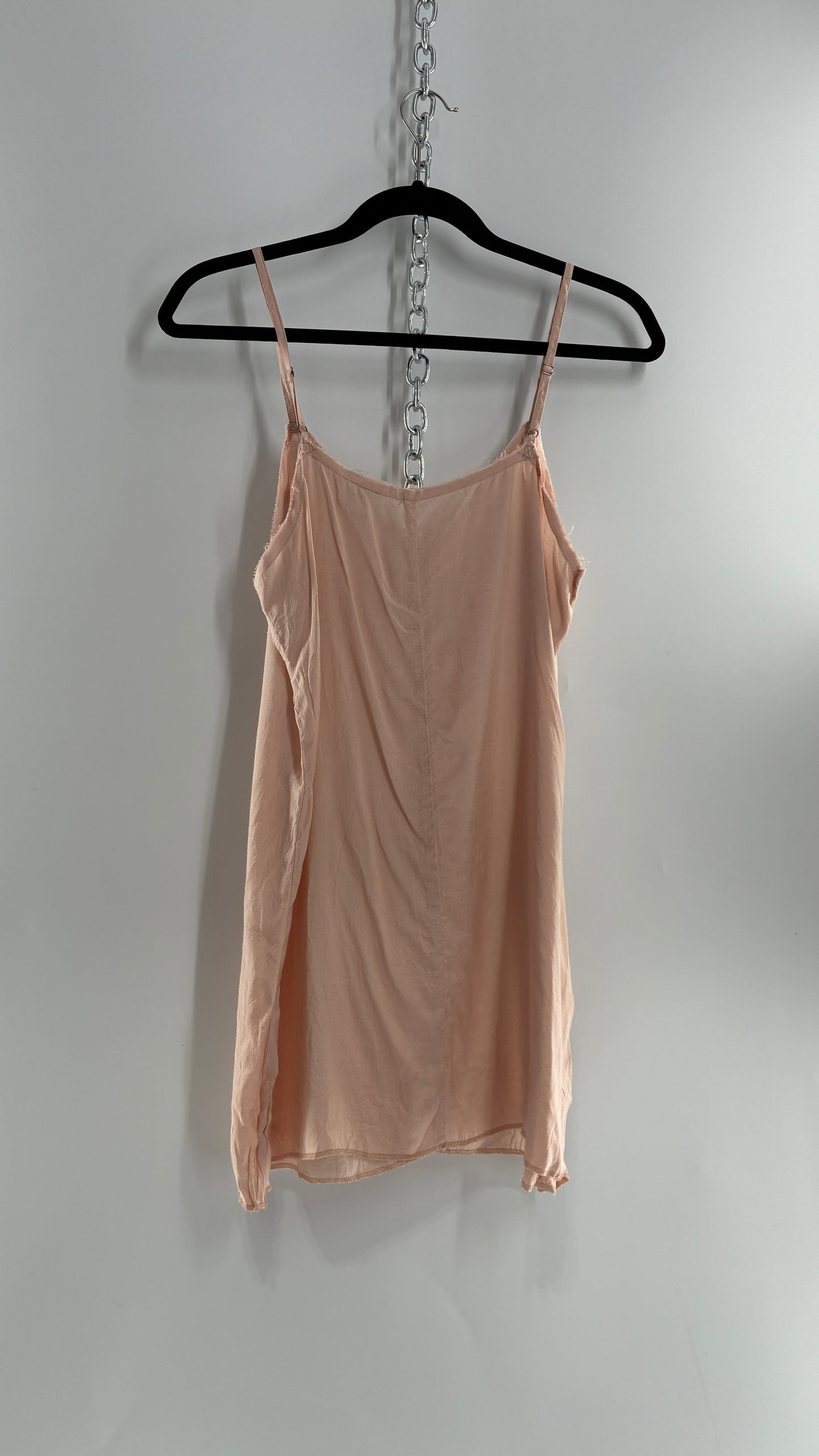 Free People Slip Dress with Raw Edge Hem (XS/S)