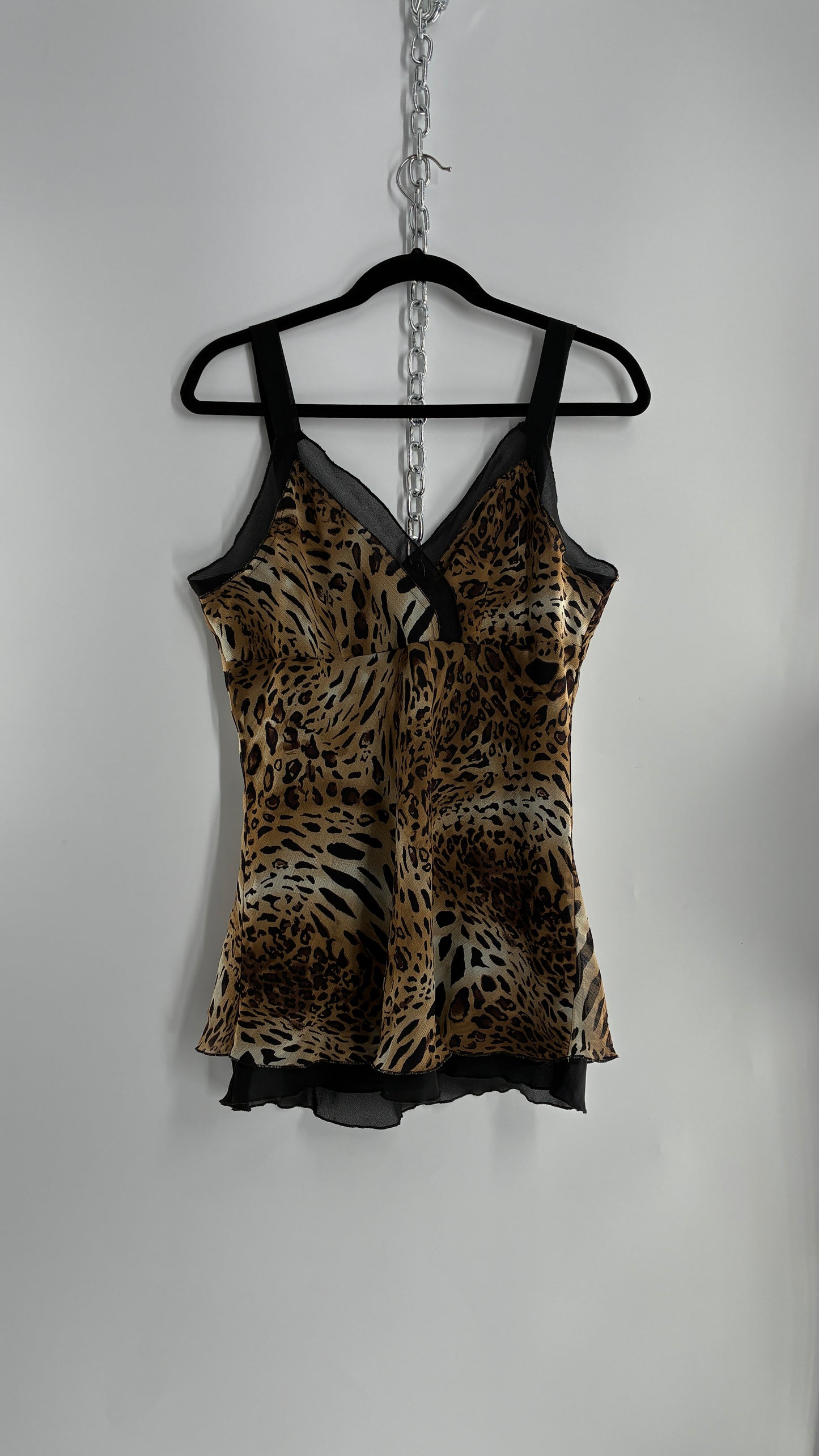 Vintage 1990s Studio 1940 Animal Print Camisole (Large)