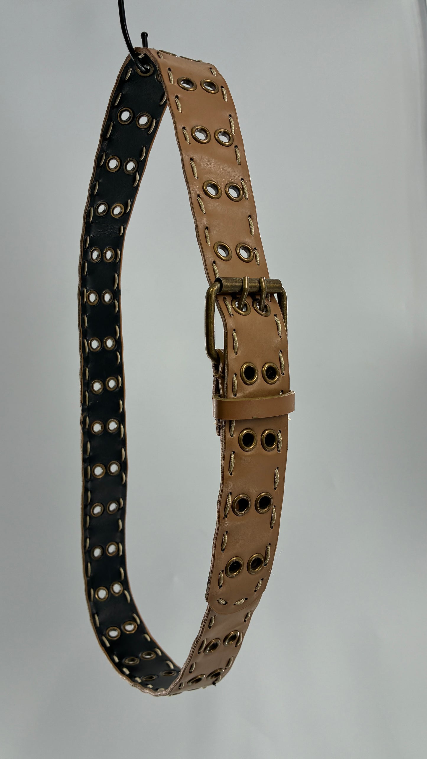 Vintage Grommet, Side Stitch Belt