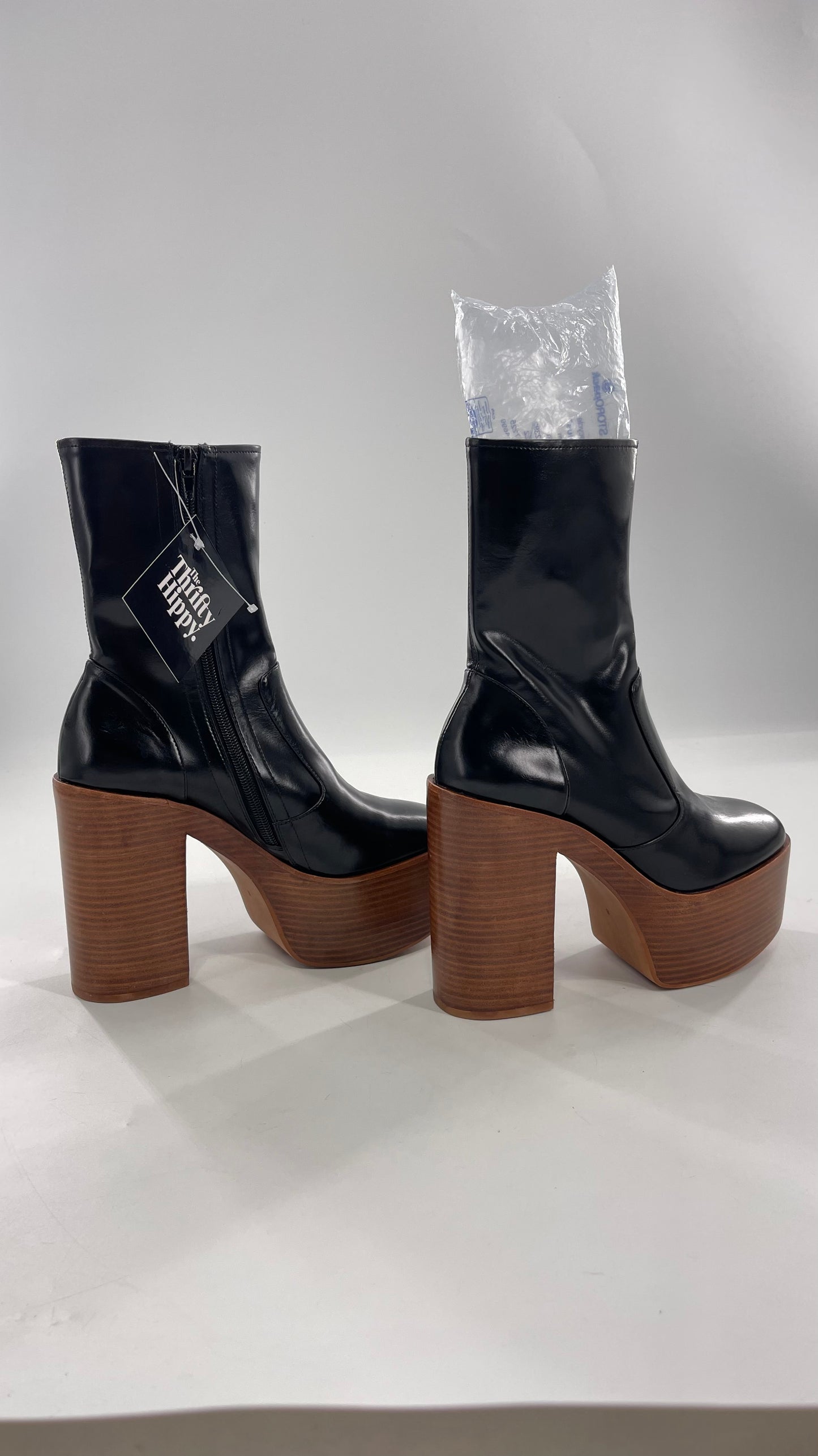 Jeffrey Campbell Mexique Black Boot with Platform And Chunky Wooden Heel (8)