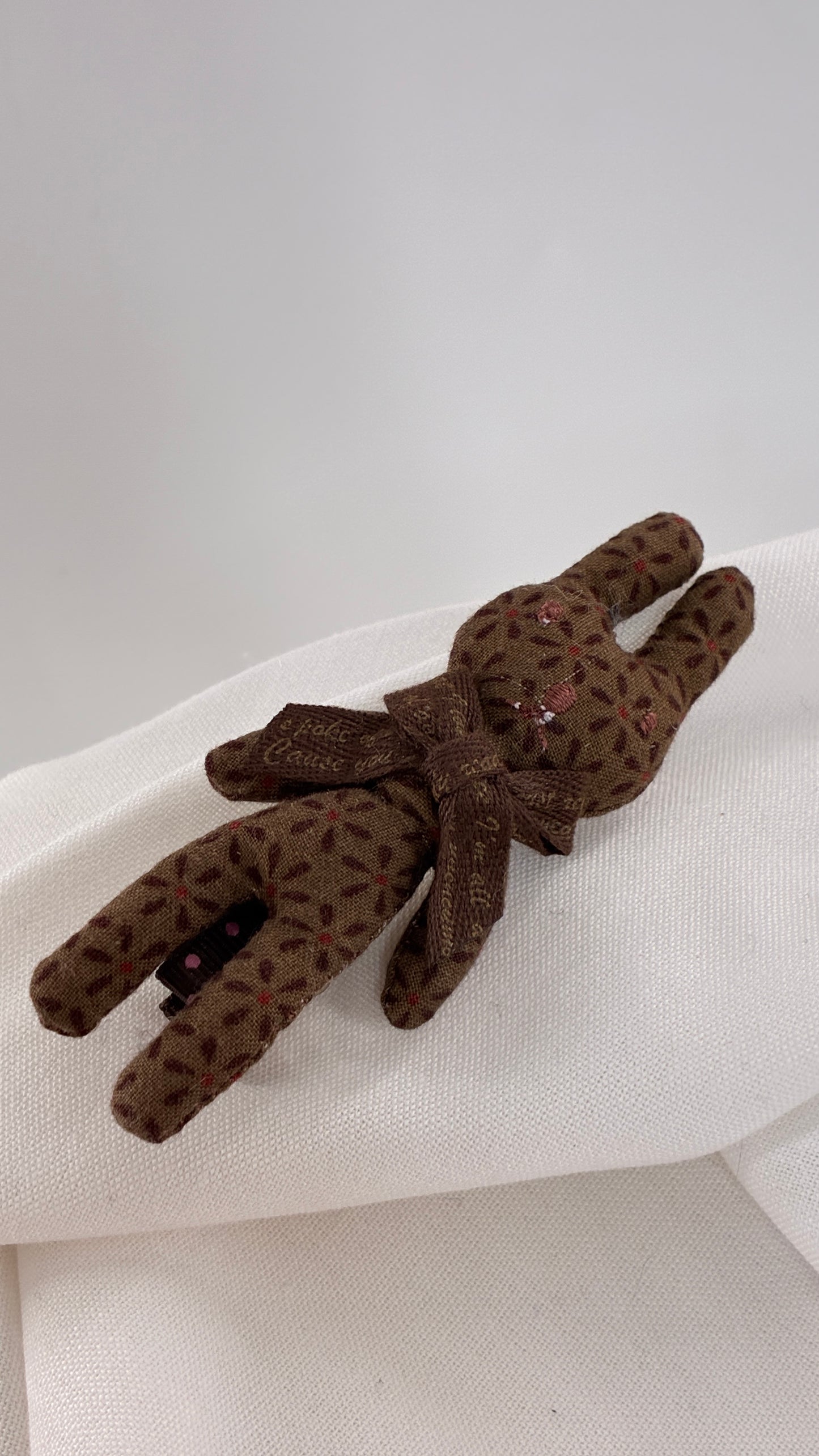 Vintage Stuffed Rabbit Hair Clip