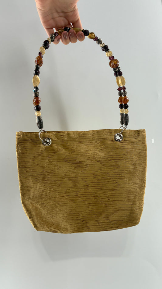 Vintage Purse with Iridescent Beaded Handle
