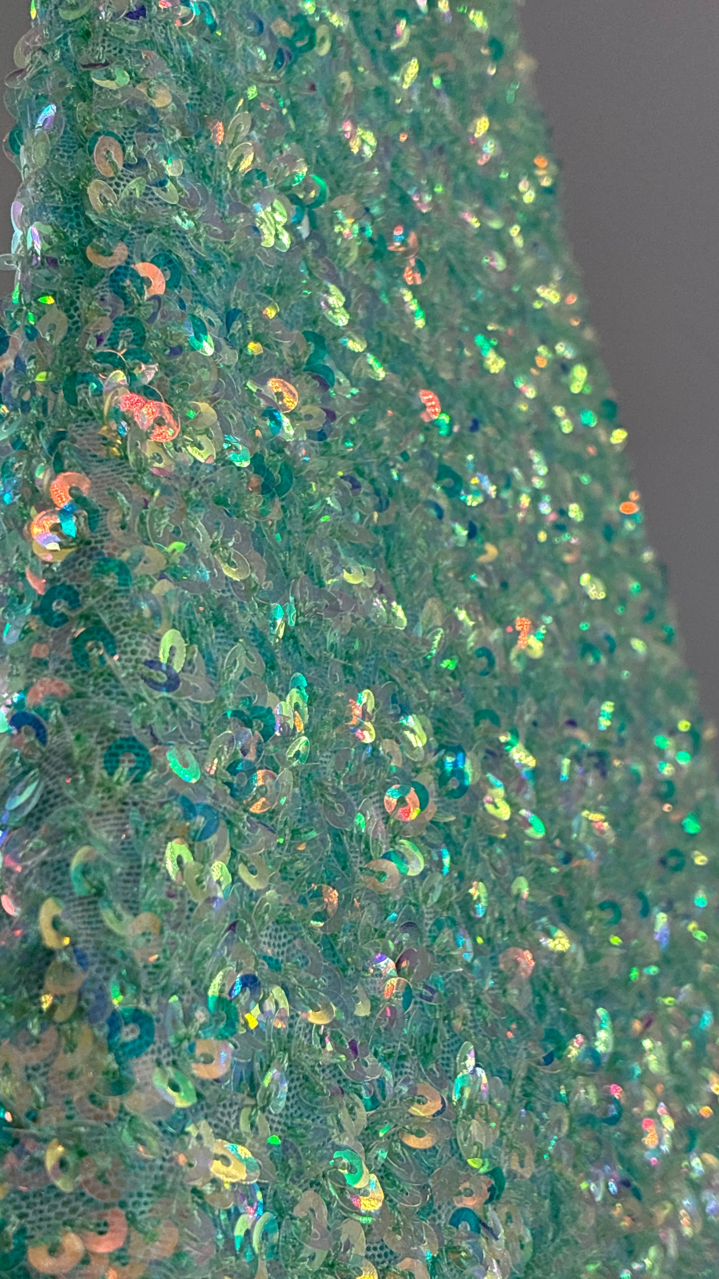 WINDSOR Aqua Blue Sequin Mini Dress with Draping Bustline and Tags (Small)