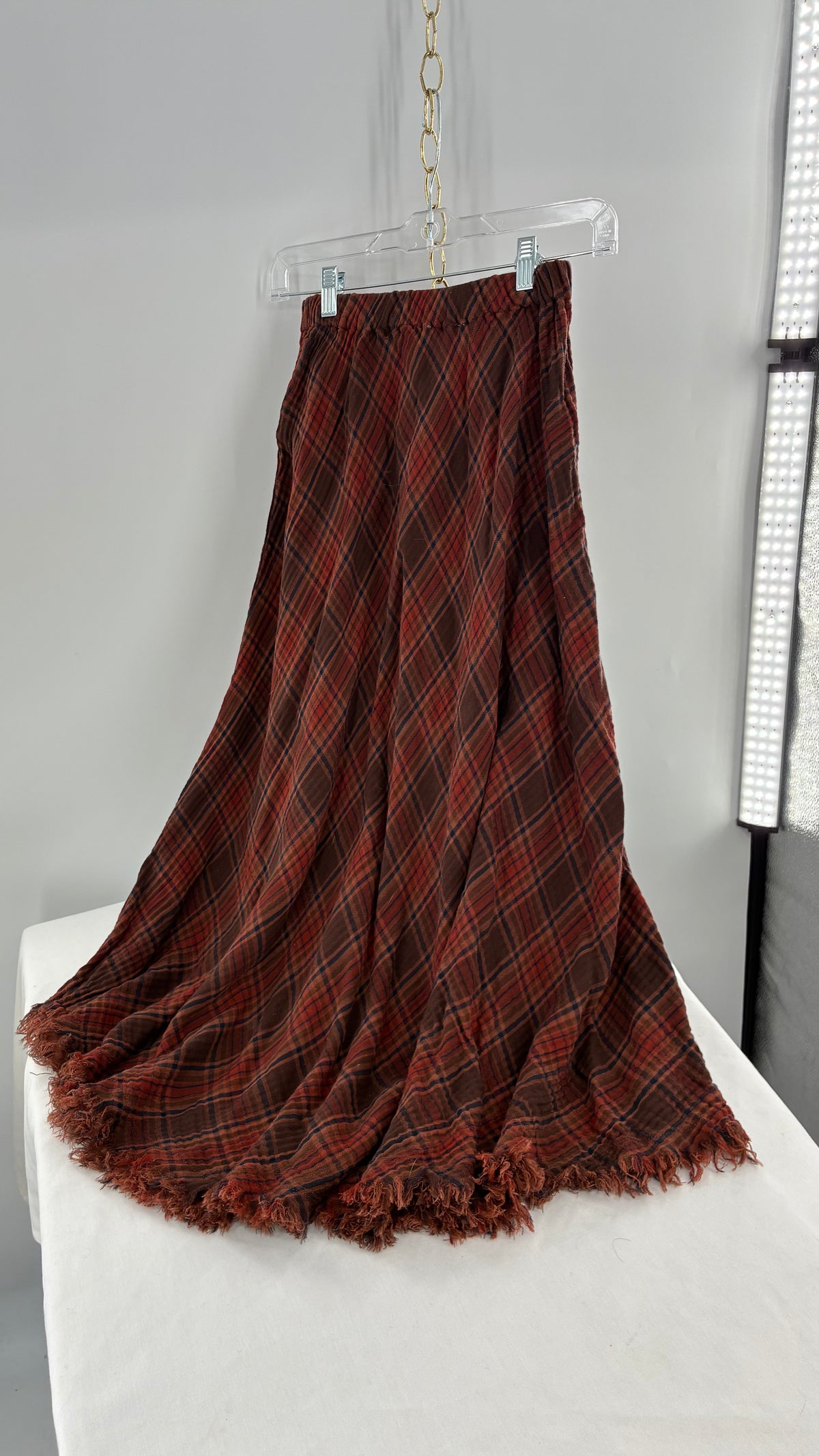 Vintage NATURAL LIFE 100% Cotton Fall Maxi Skirt (XS)