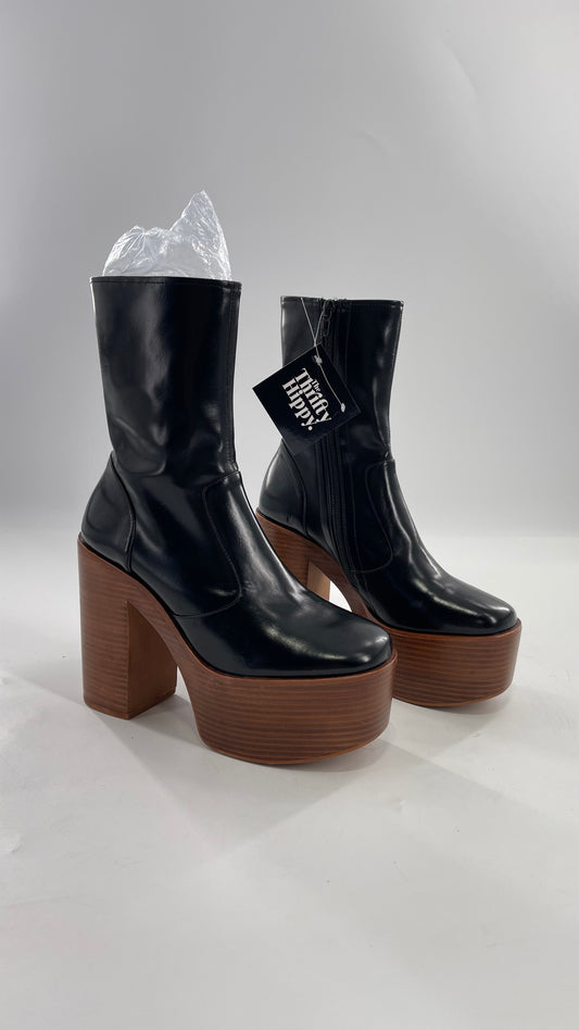 Jeffrey Campbell Mexique Black Boot with Platform And Chunky Wooden Heel (8)