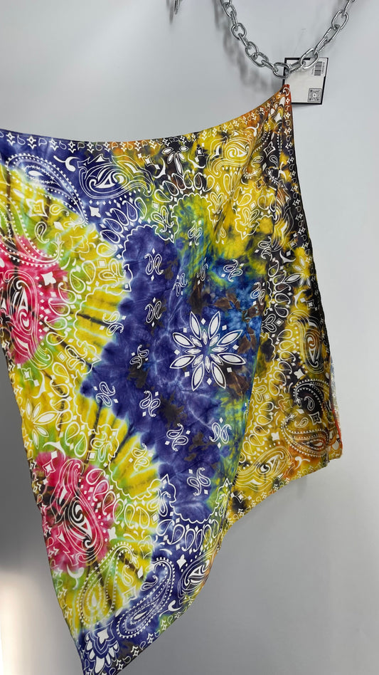 Urban Outfitters Silky Tie Dye Bandana Scarf