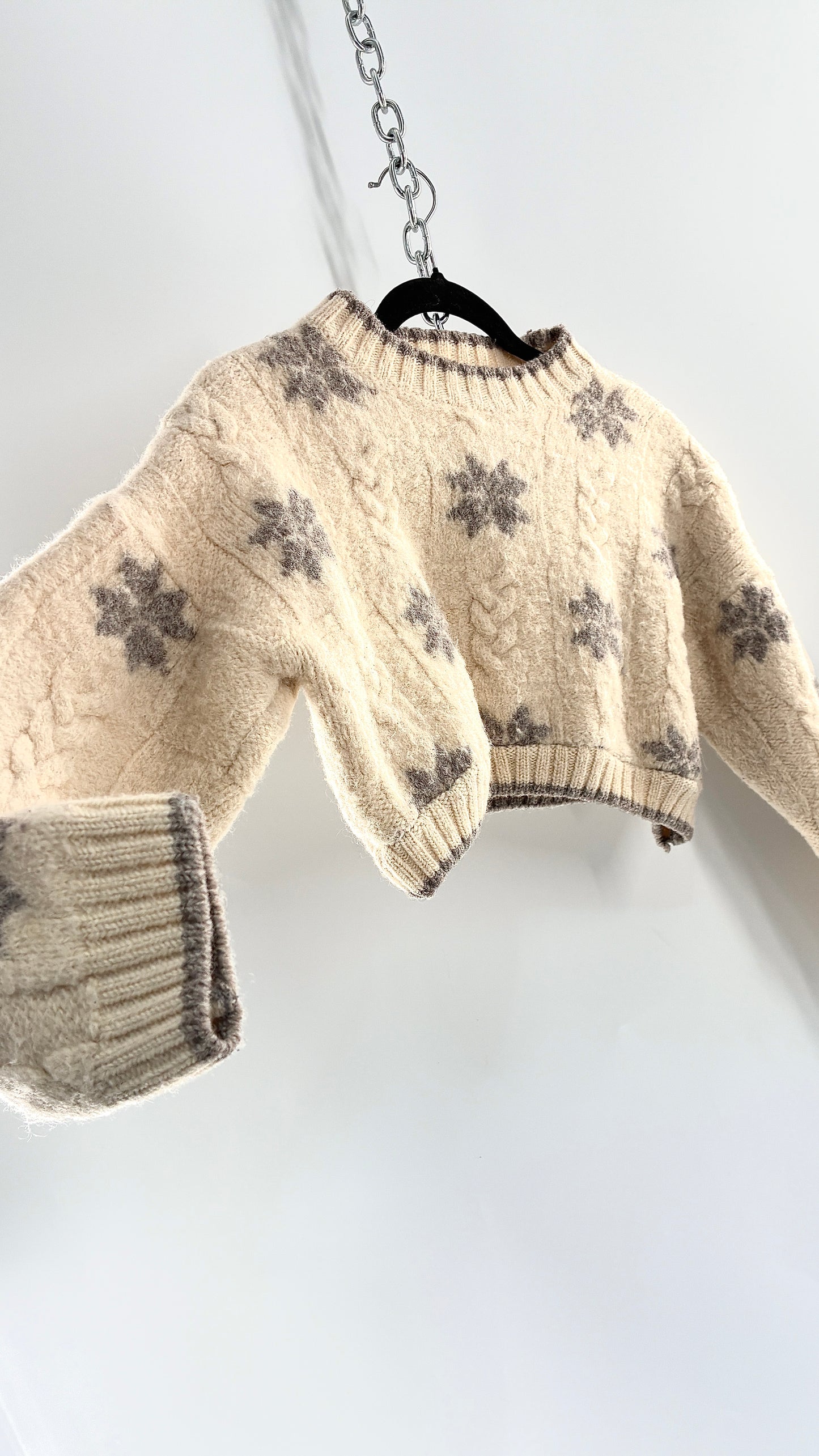 Urban Renewal by Urban Outfitters LAND’S END Thick Wool Land’s End Cropped Sweater (Small)