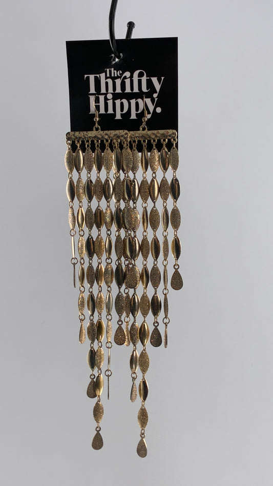 Vintage Dramatic, Chandelier Style Gold Earrings