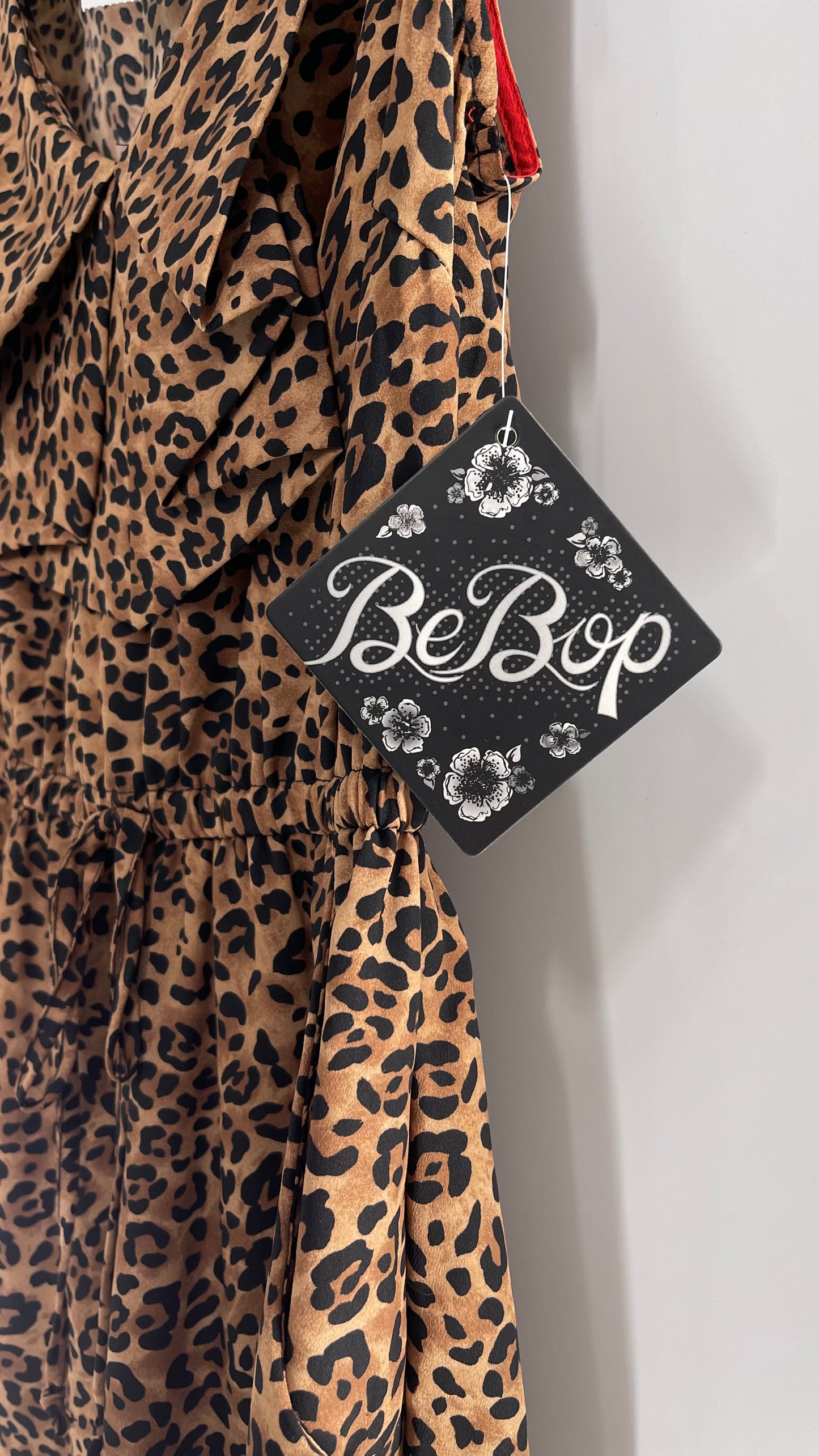 Bebop Cheetah Bow Front Dress with Tags Attached (Medium)