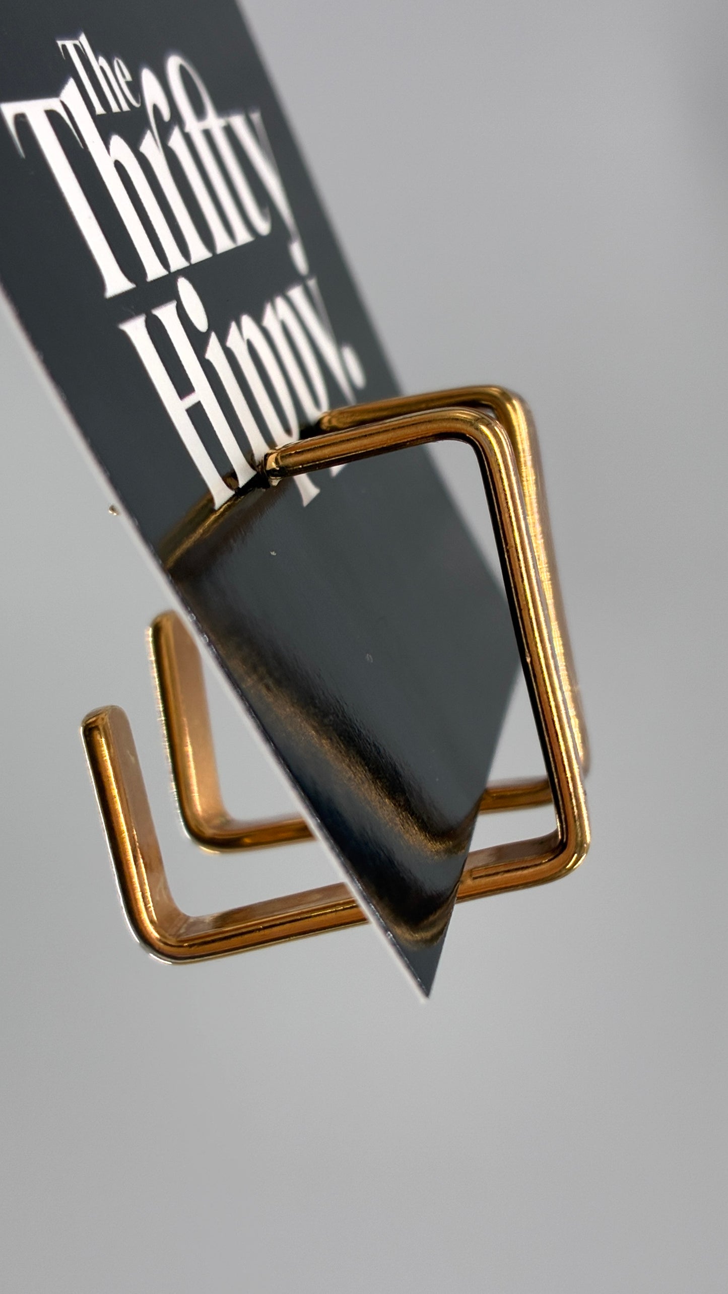 Vintage Gold Square Hoop Earrings