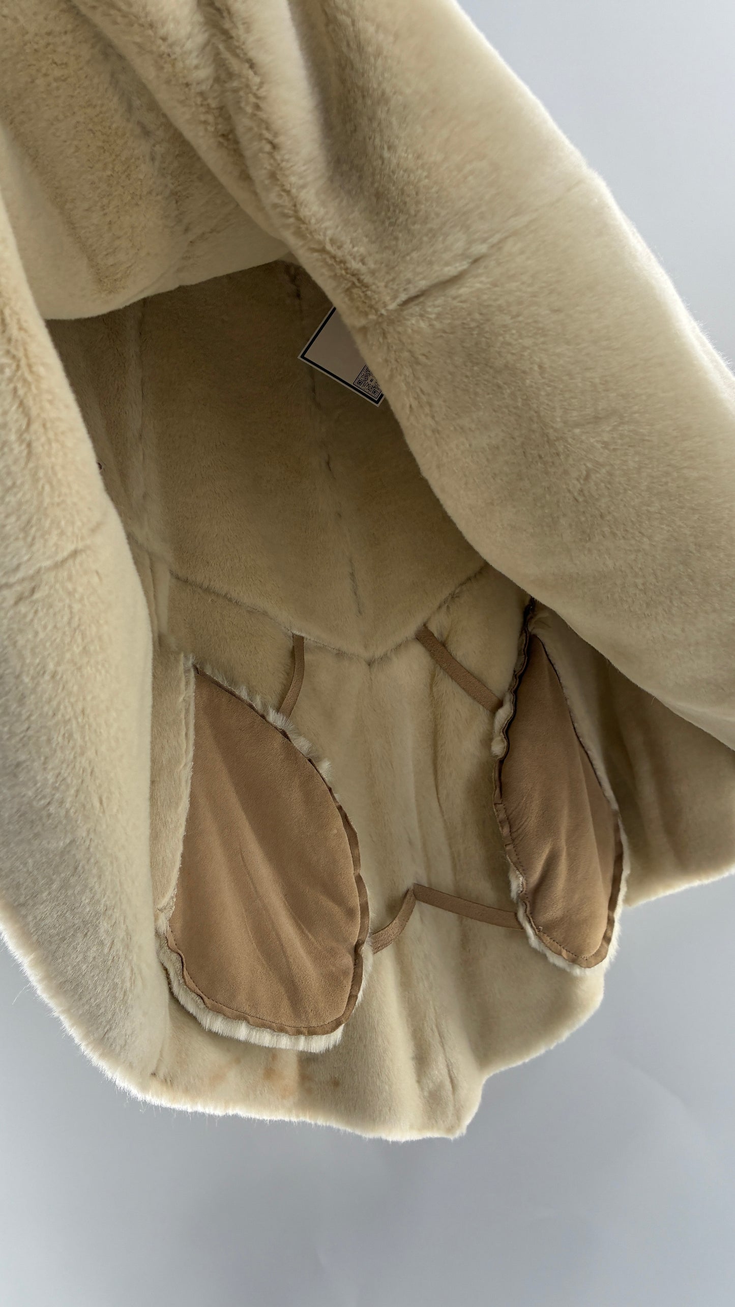 Vintage UGG Leather Mouton Poncho Cape (S/M)