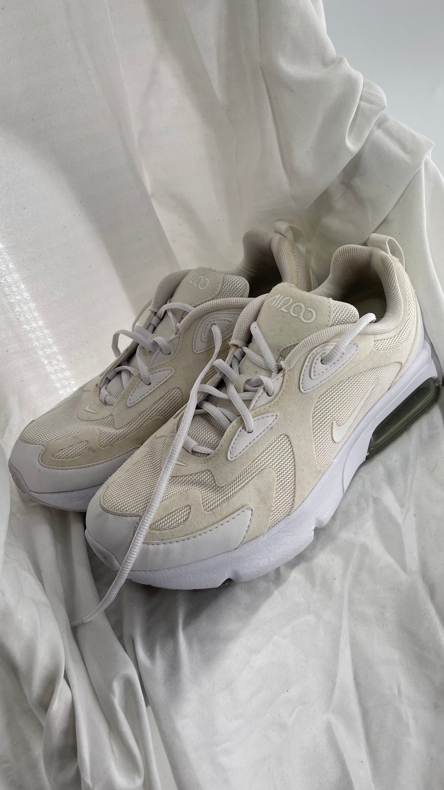 Worn Nike Air 200 Gs Triple White