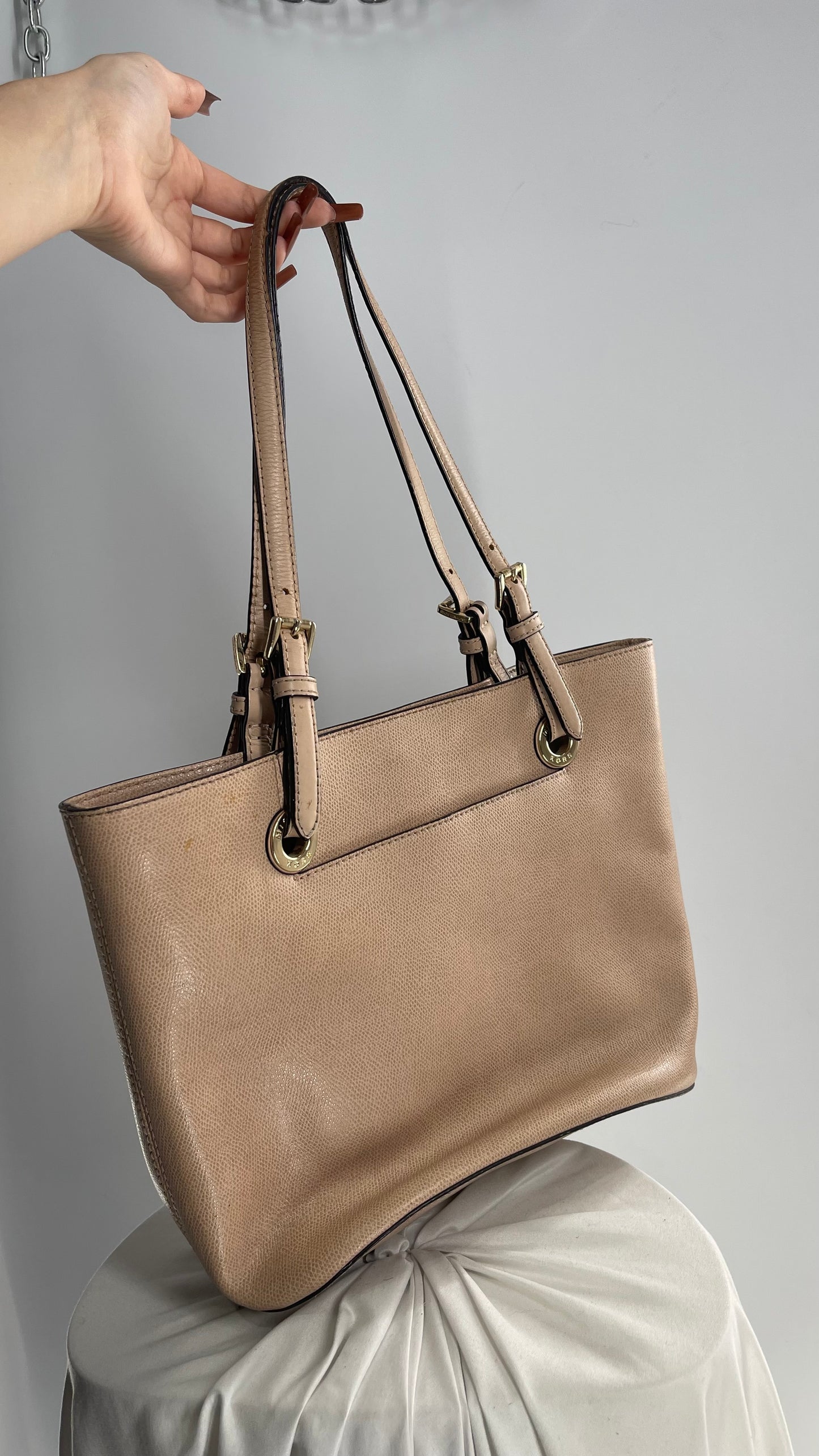 Michael Kors Neutral Beige Tote Bag