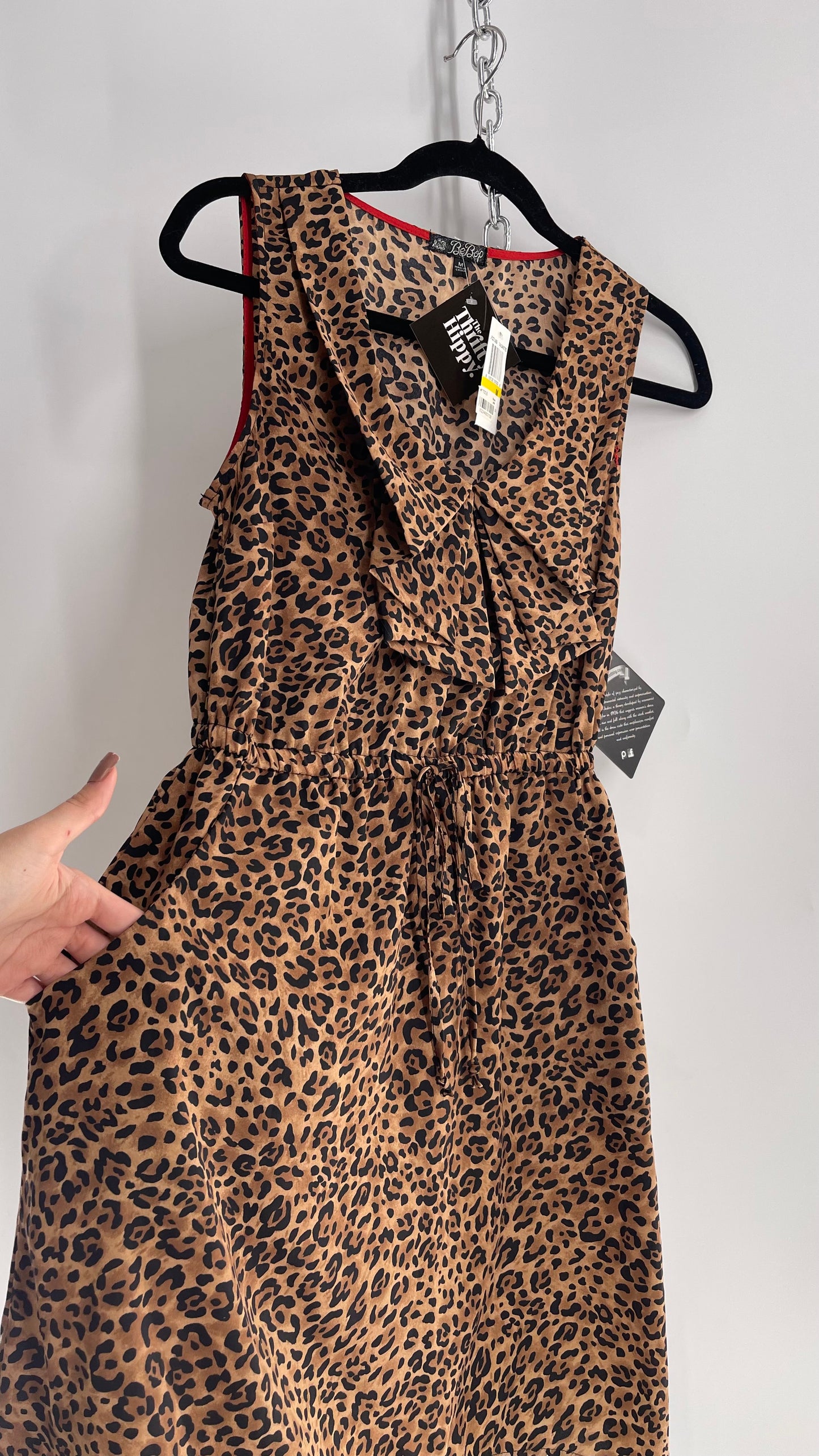 Bebop Cheetah Bow Front Dress with Tags Attached (Medium)