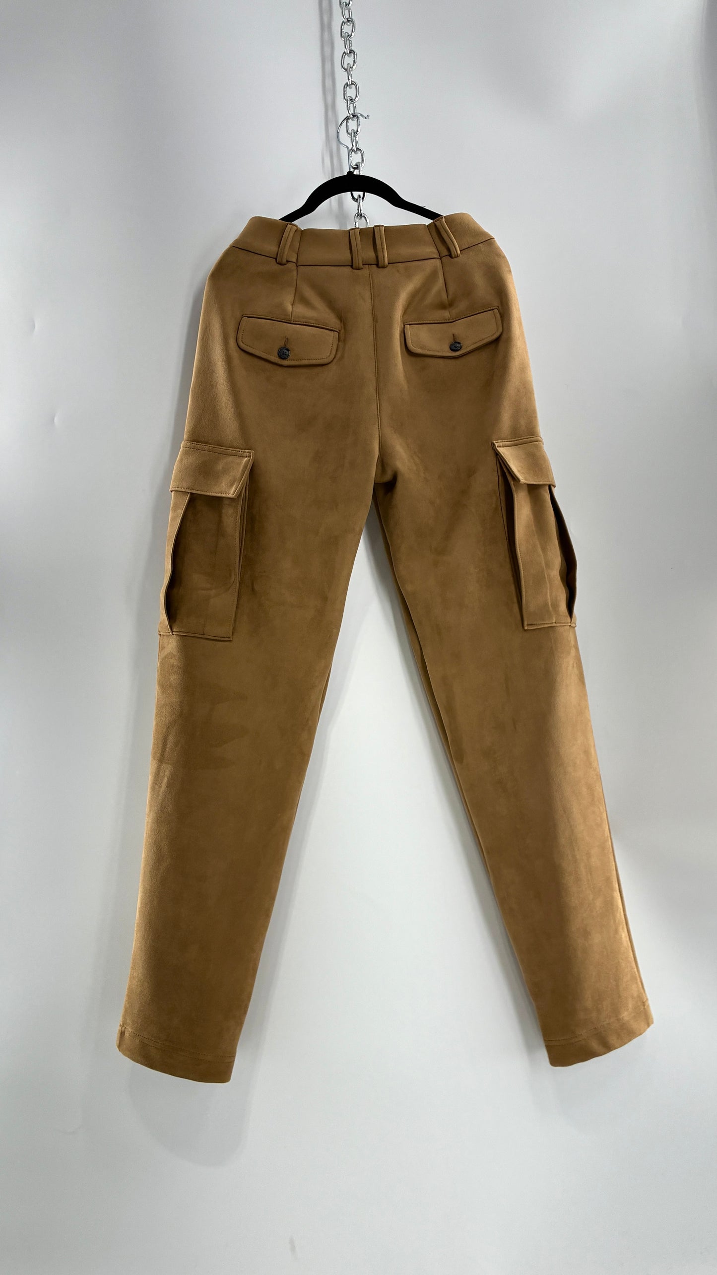 BANANA REPUBLIC Ultra Thick Baggy Vegan Suede Comfy Cargos (4)