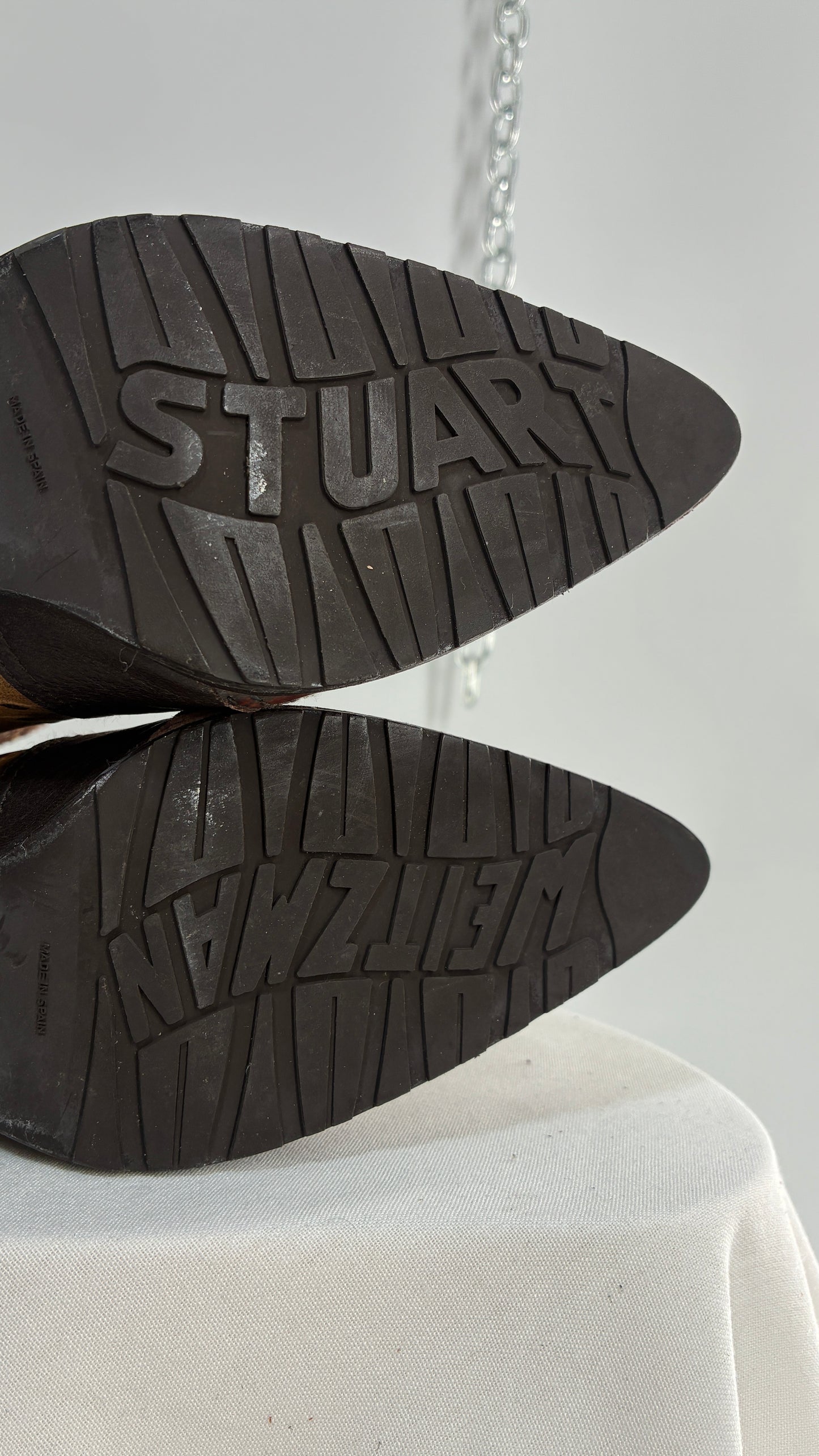 Vintage STUART WEITZMAN Stampede Boots Ft Snake, Crocodile and Ostrich Embossed Leather (8.5)
