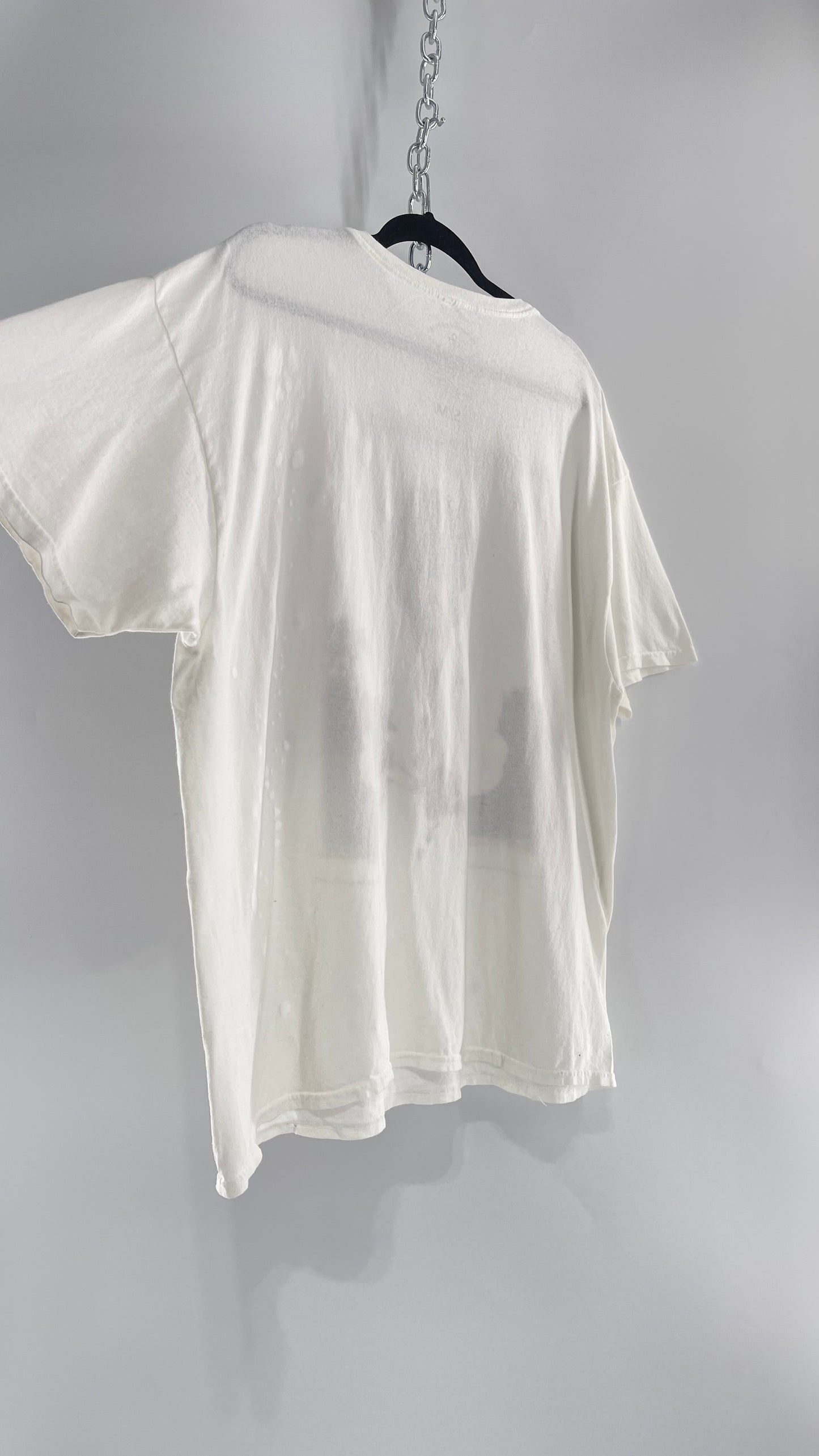 The Prince Estate Oversized Distressed Band T  (S/M)