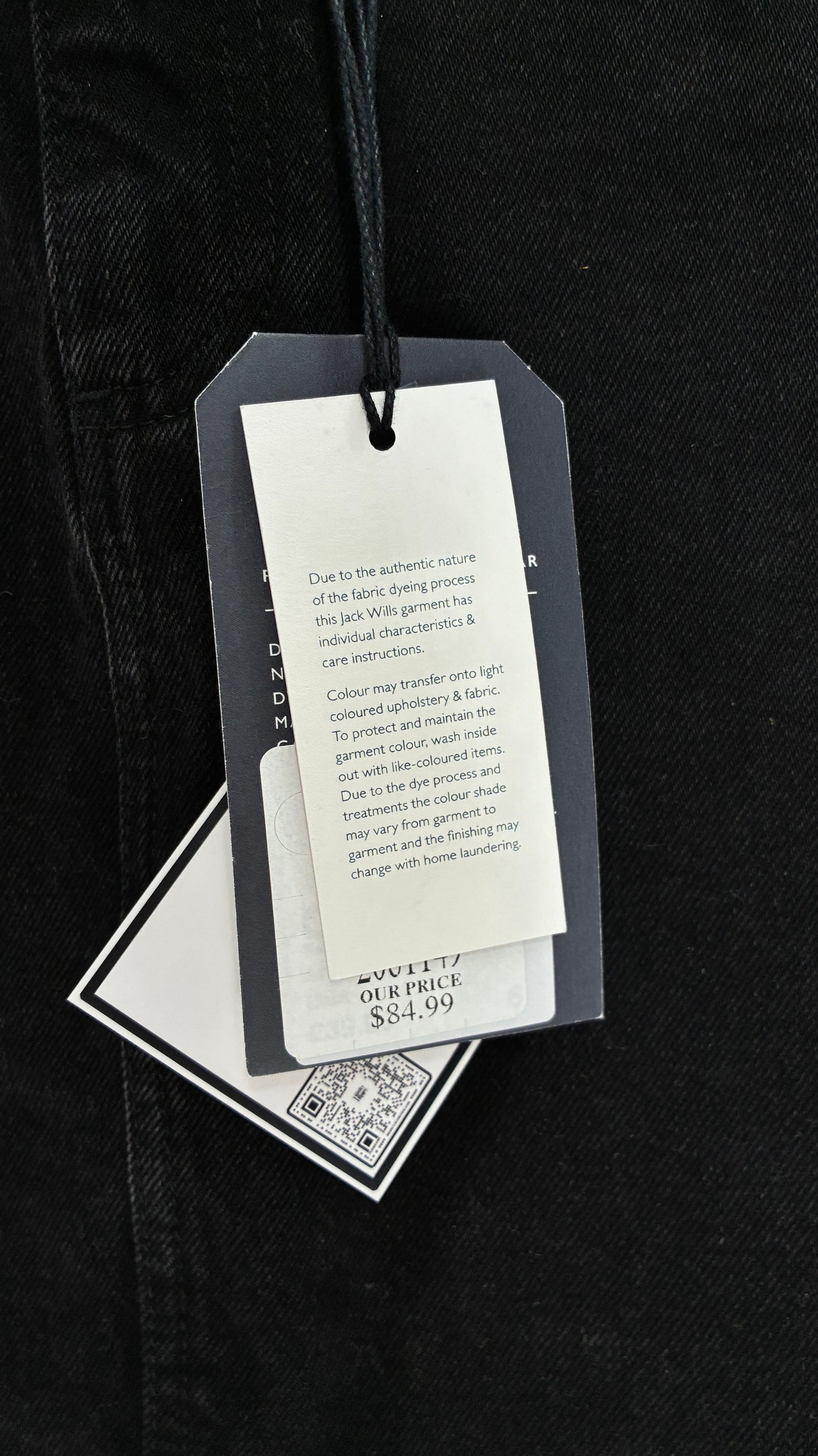 JACK WILLS Black Denim Mini Skirt with Tags Attached (2)