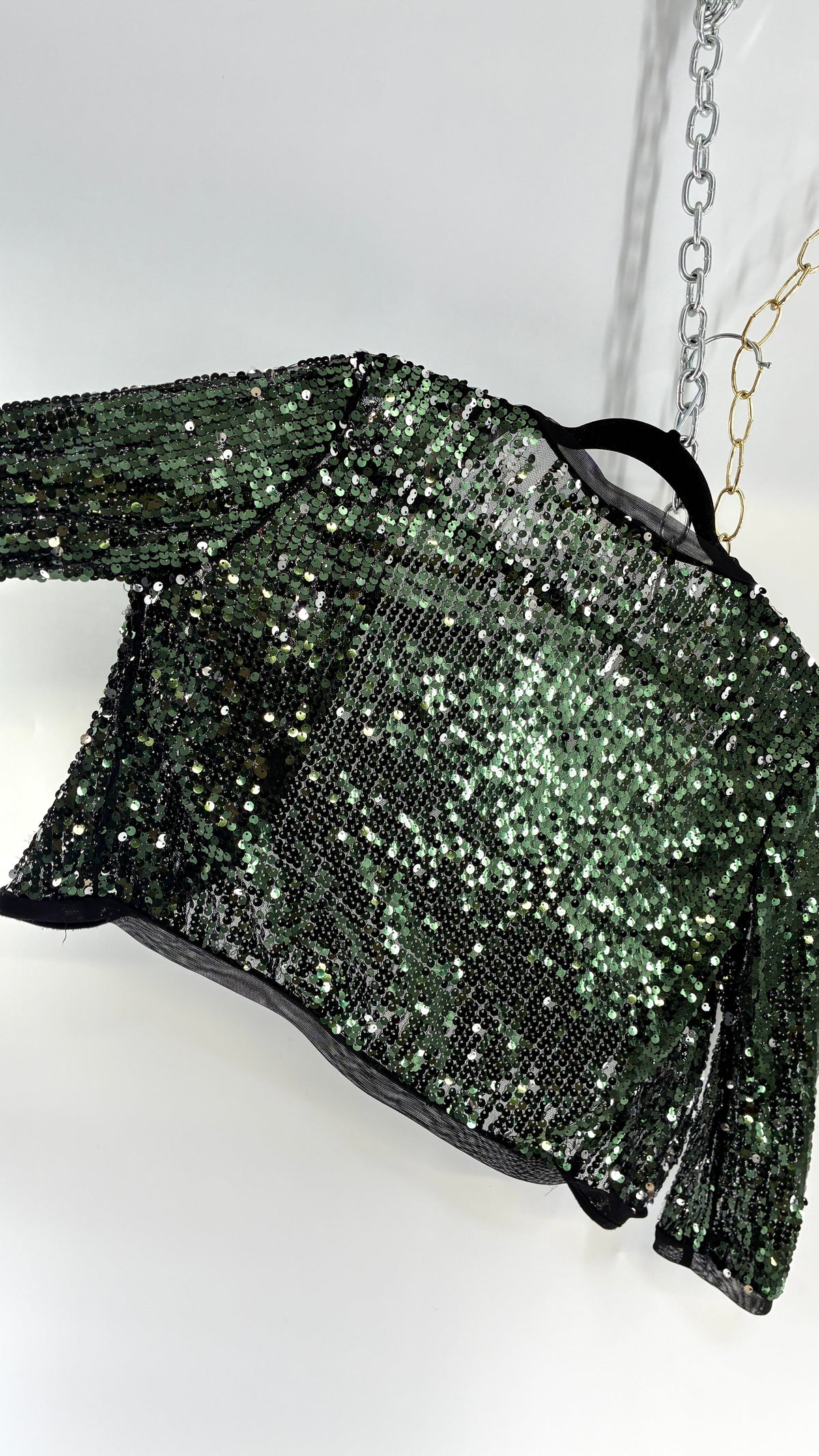 Vintage CHARLOTTE RUSSE Sequin Shrug (Small)