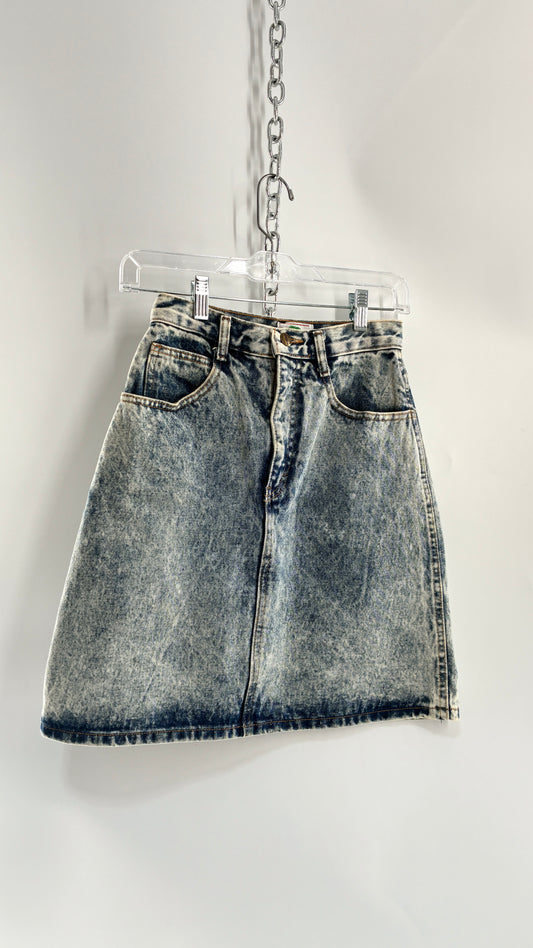 Vintage PALMETTOS Acid Washed Skirt with Slanted Pockets (5)